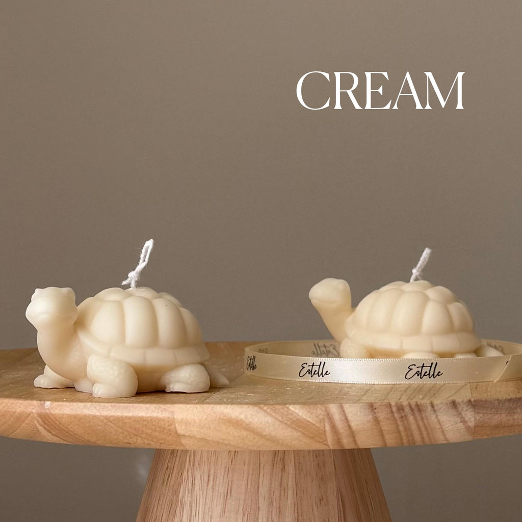 Handmade Soy Turtle Candle: Sculptural Art Gift
