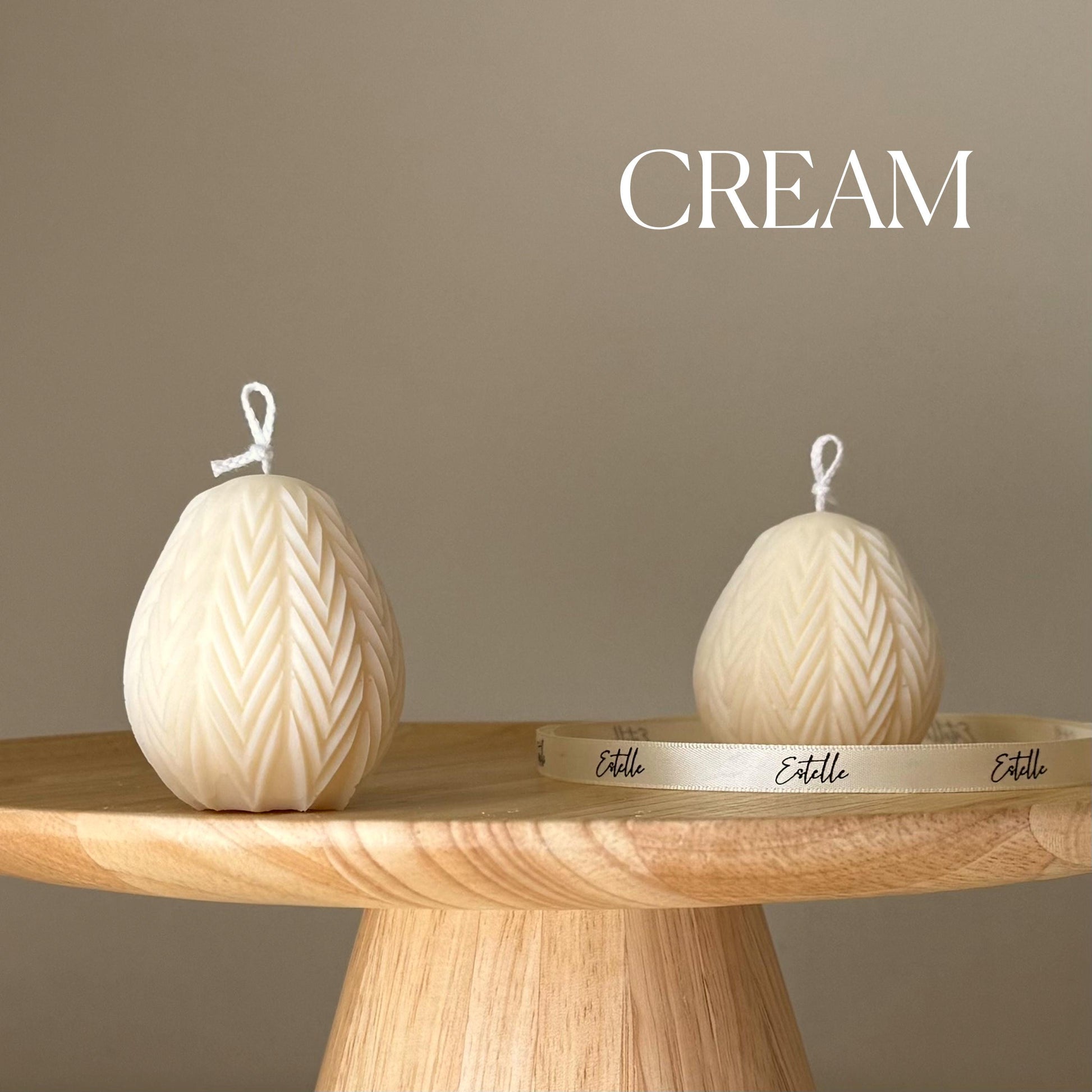 Easter Egg Soy Candle: Handmade Sculptural Home Decor