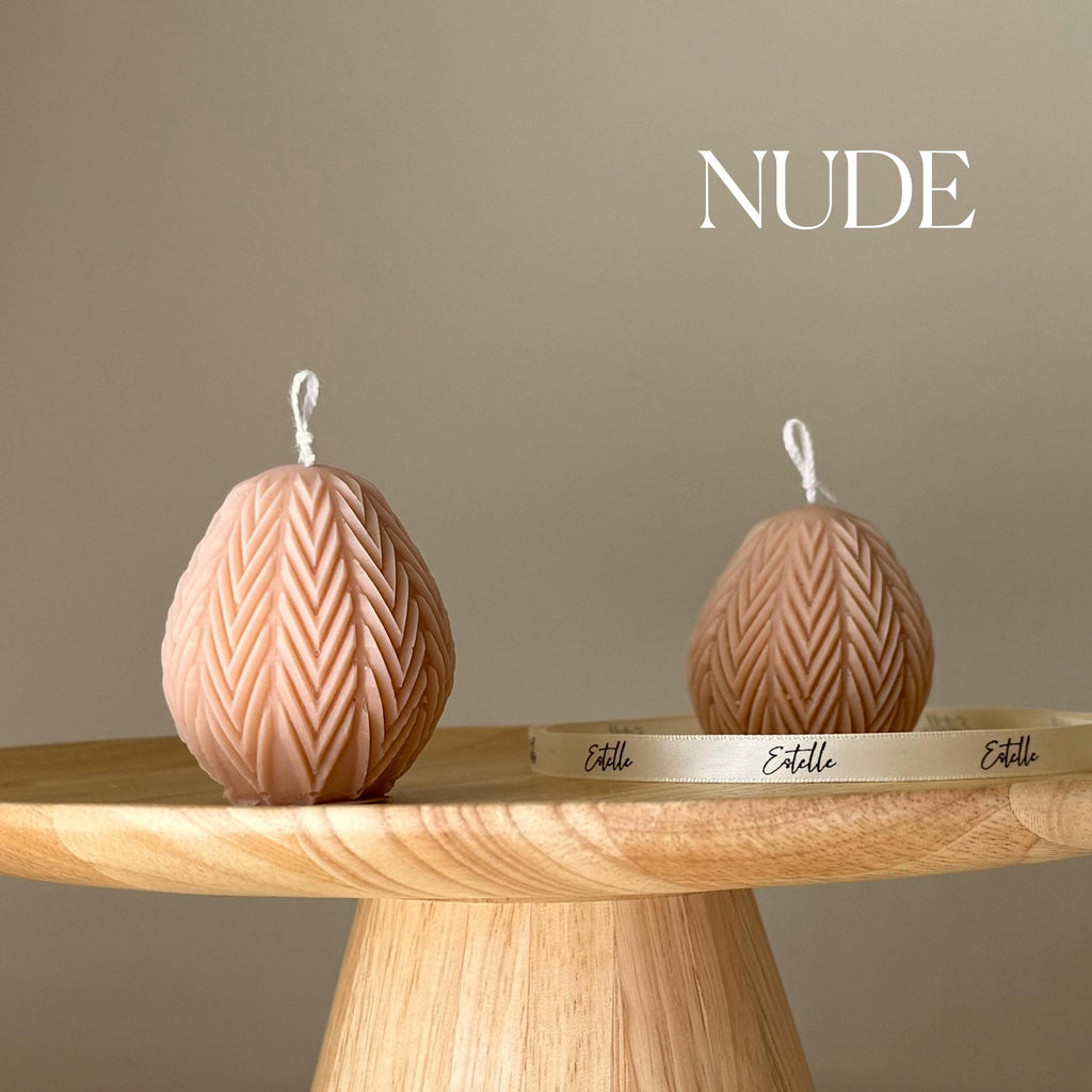 Easter Egg Soy Candle: Handmade Sculptural Home Decor