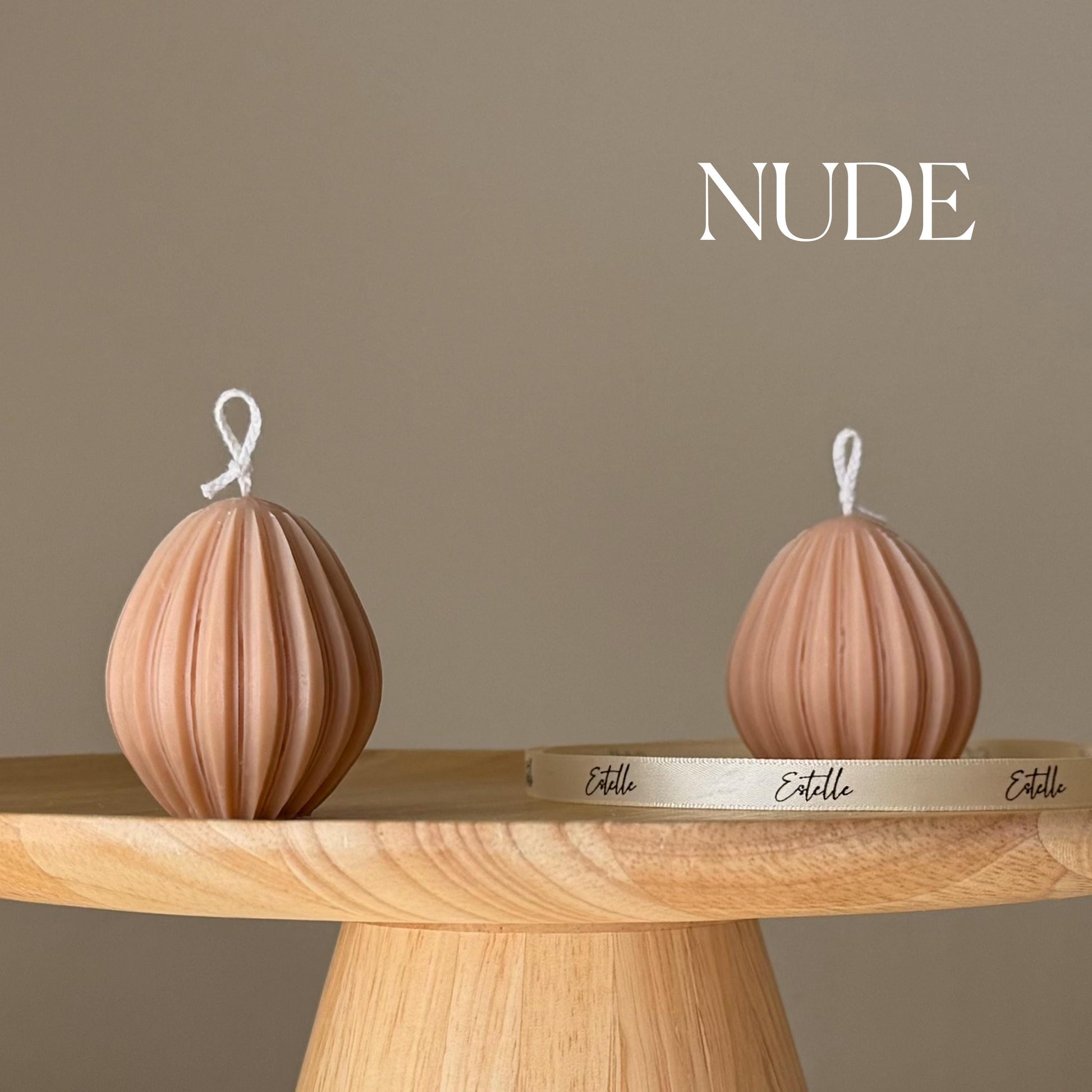 Easter Egg Soy Candle: Handmade Sculptural Home Decor