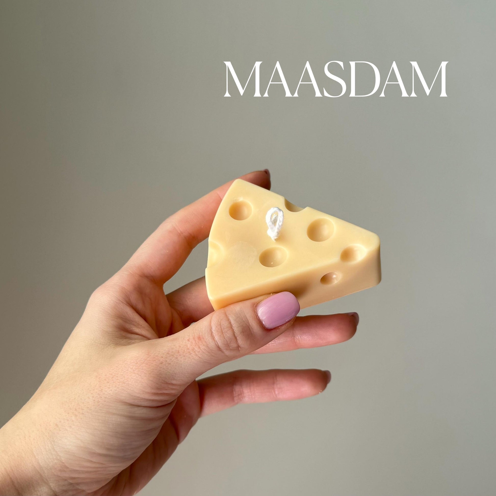 Handmade Cheese Soy Candle | Unique Food Candle Decor