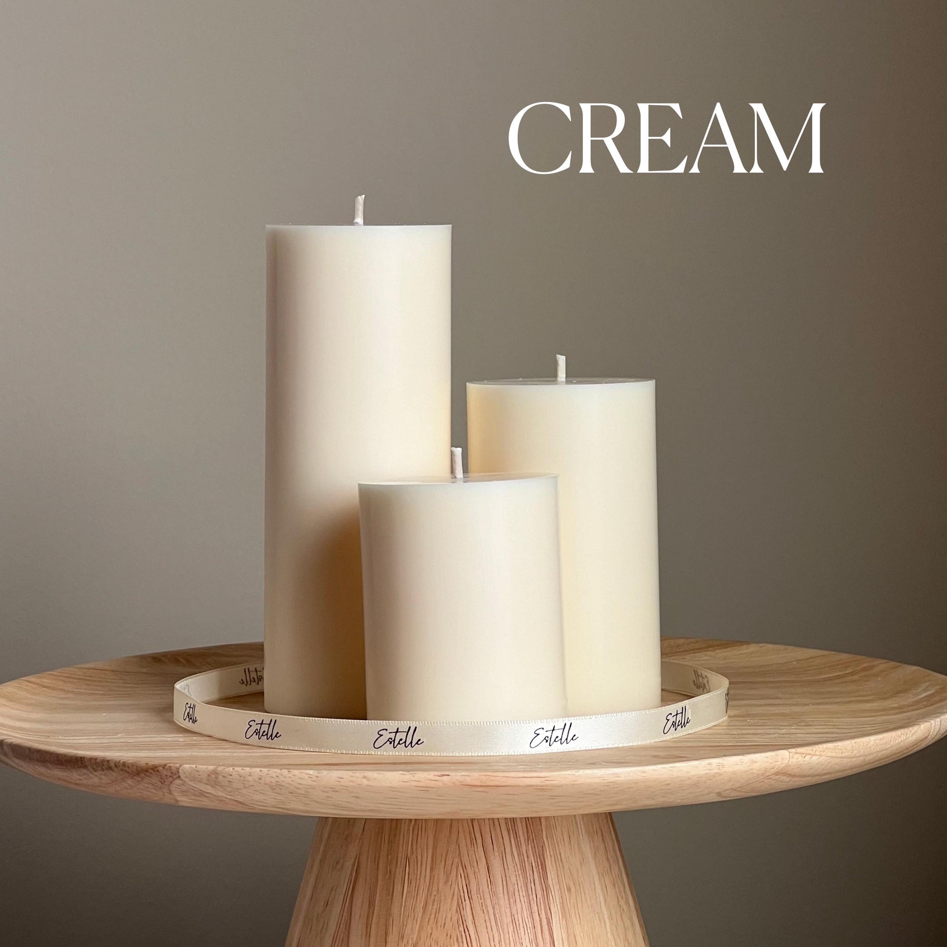 Soy Blend Pillar Candle Set: Minimalist Table Decor