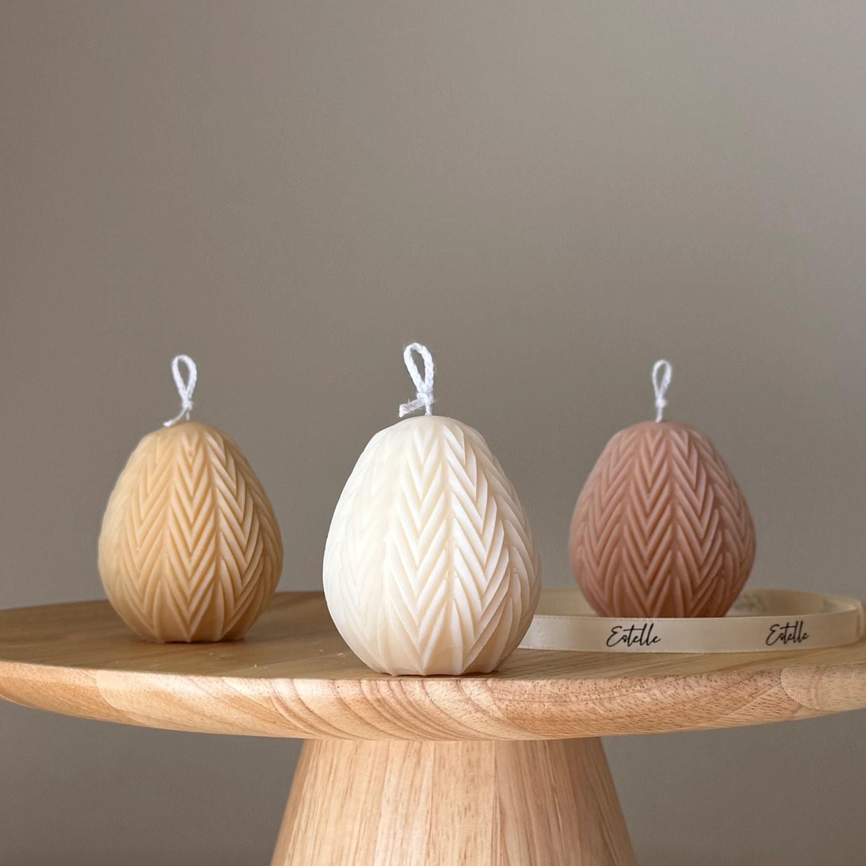Easter Egg Soy Candle: Handmade Sculptural Home Decor