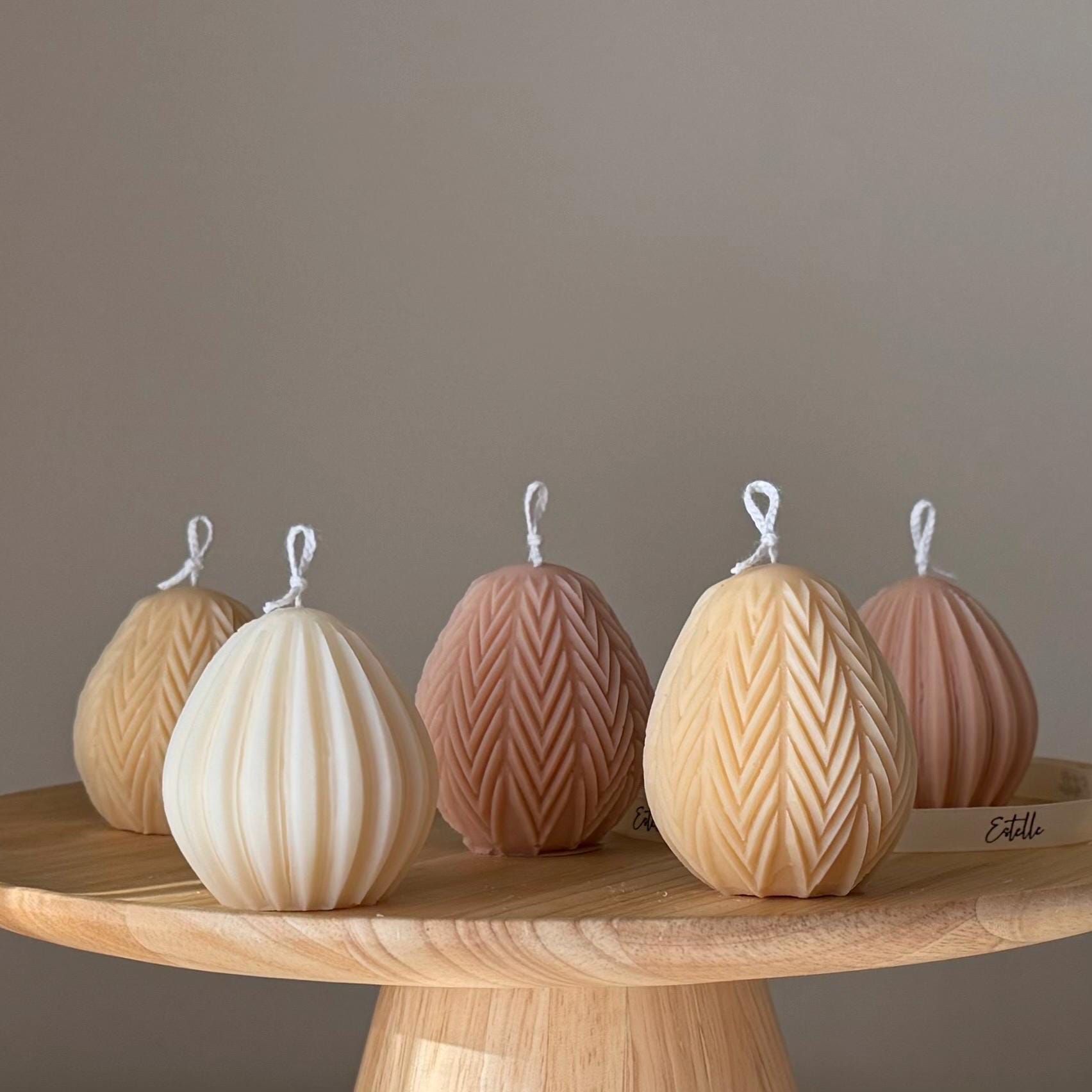 Easter Egg Soy Candle: Handmade Sculptural Home Decor