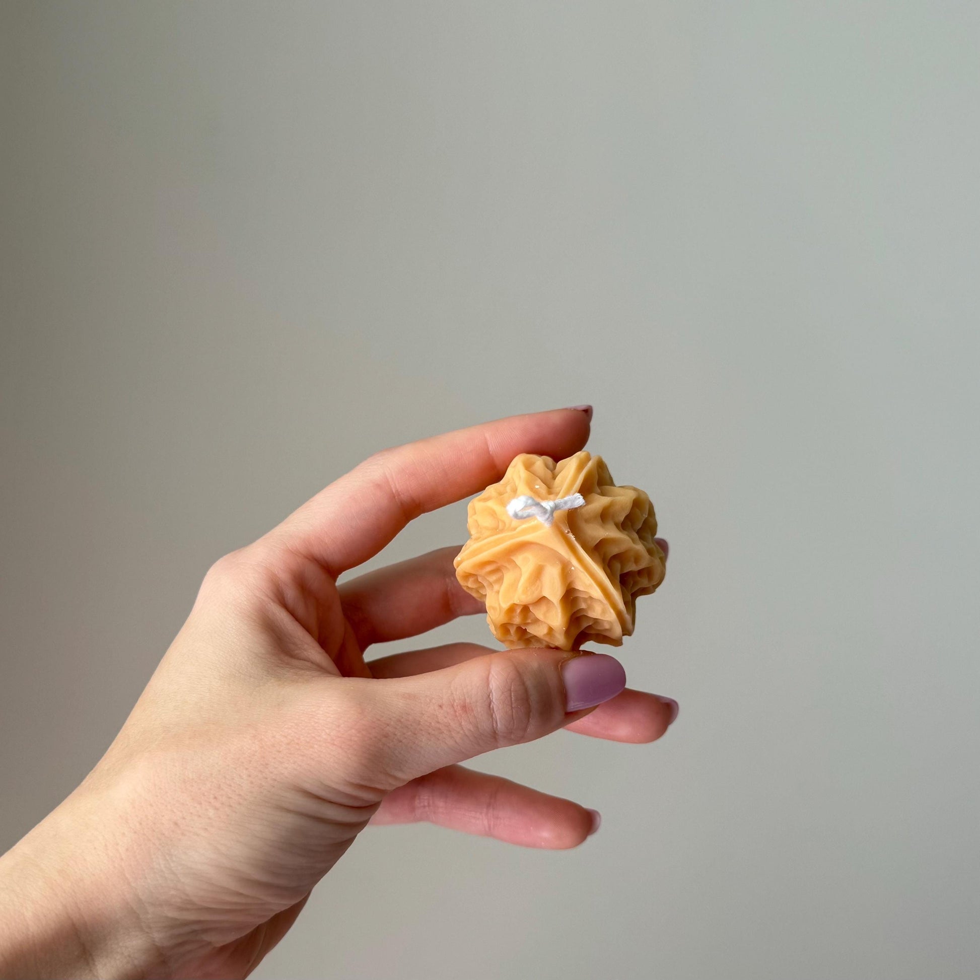 Walnut Shaped Candle | Handmade Soy Pillar Candle, Home Decor