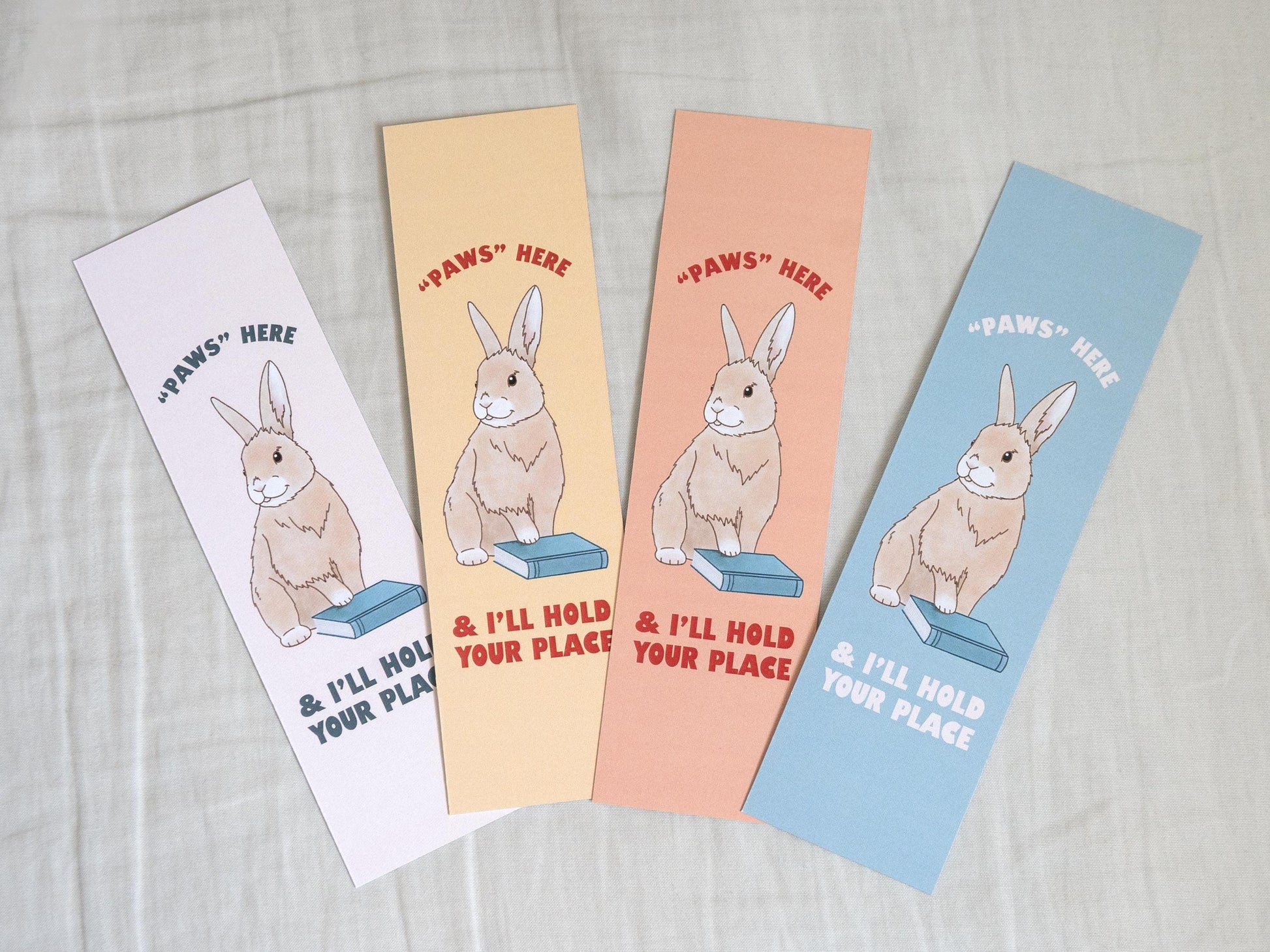 Cute Bunny Bookmark | Funny Animal Bookmark | Bookclub Gift | Rabbit Bookmark