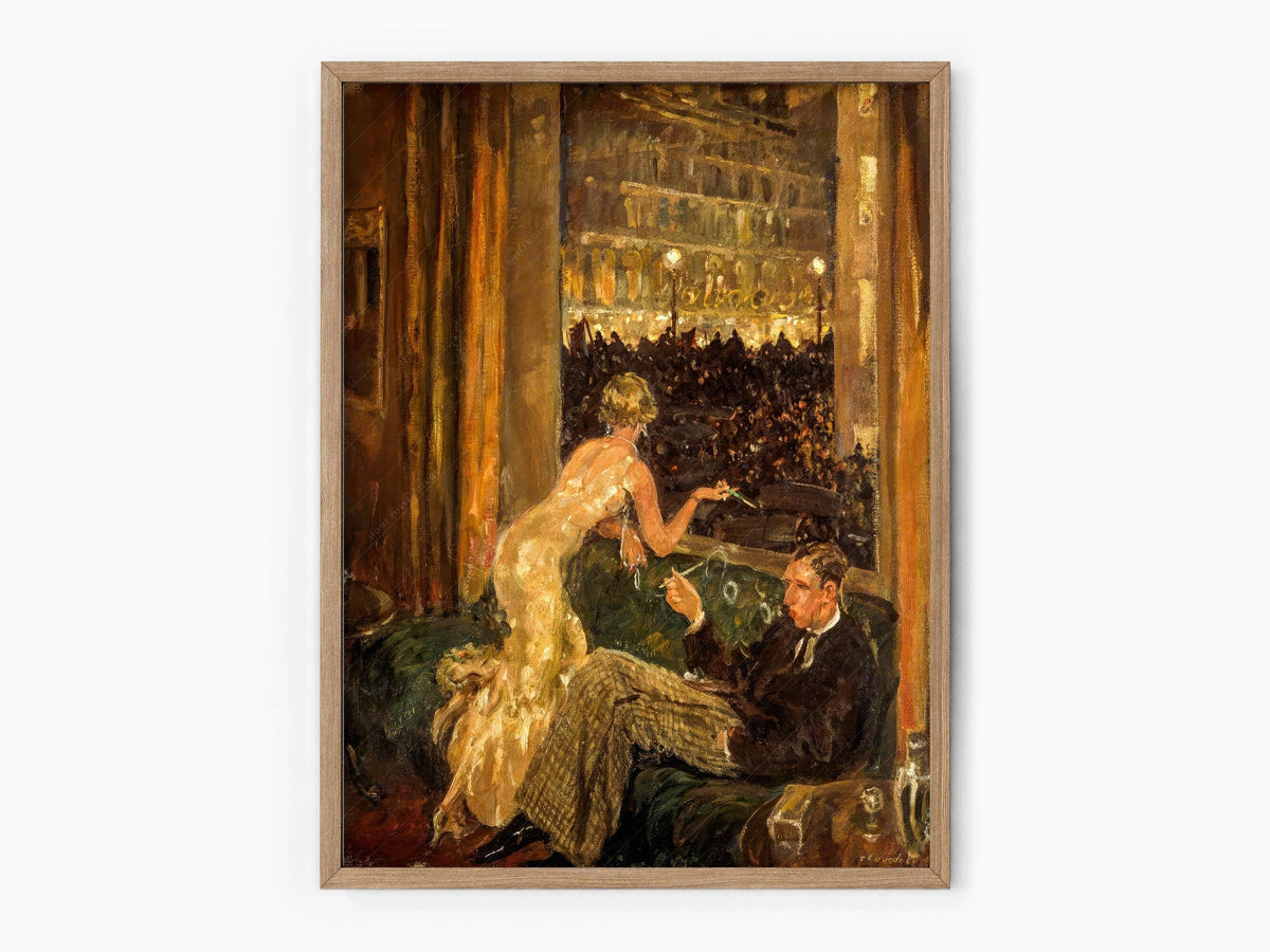 Thomas Cantrell Dugdale Viewed from an Interior Print – Vintage Art