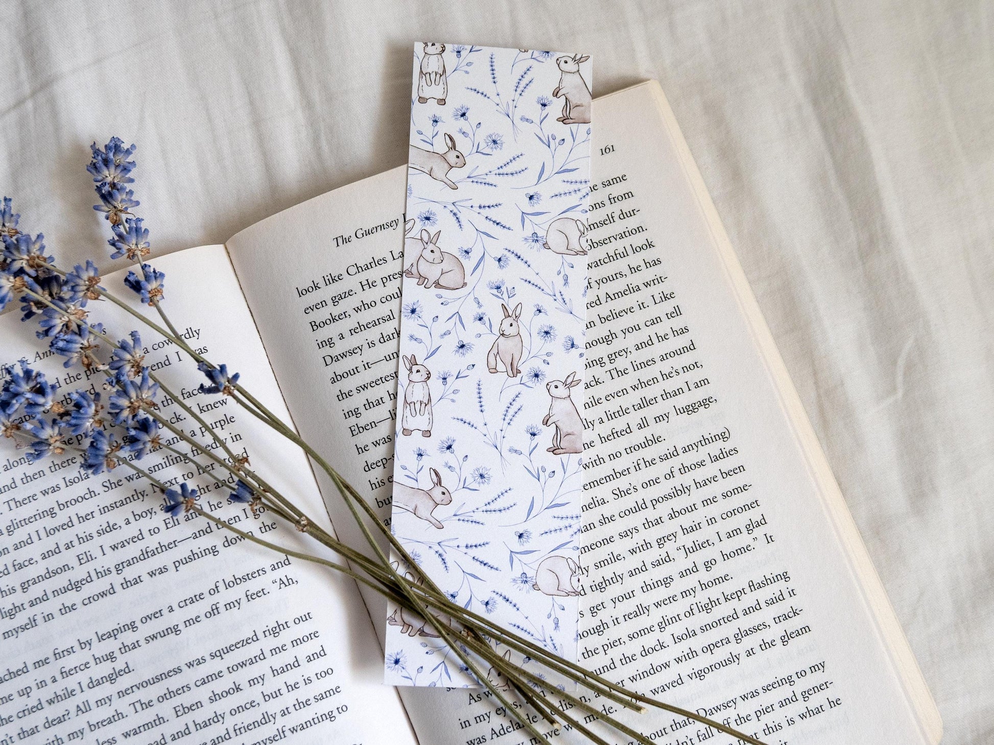 Adorable Bunny Bookmark | Animal Bookmark | Bookclub Gift | Rabbit Bookmark