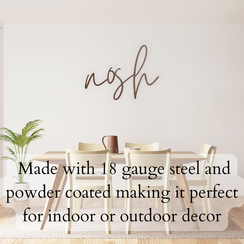 Décoration murale en métal cuivré pour la cuisine juive. Art mural yiddish en métal. Décoration de cuisine juive. Cadeau pour les fêtes juives. Pendaison de crémaillère juive. Cadeau de mariage juif.