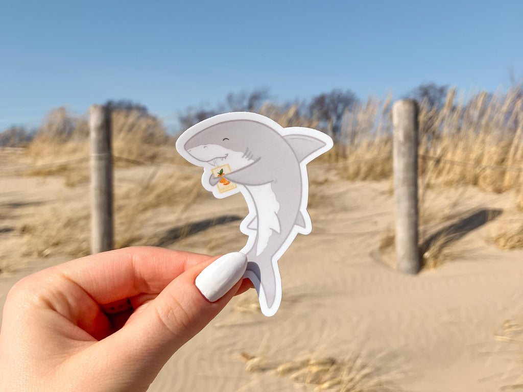 Cute Shark Sticker | Animal Sticker | Shark Lover Gift | Ocean Sticker