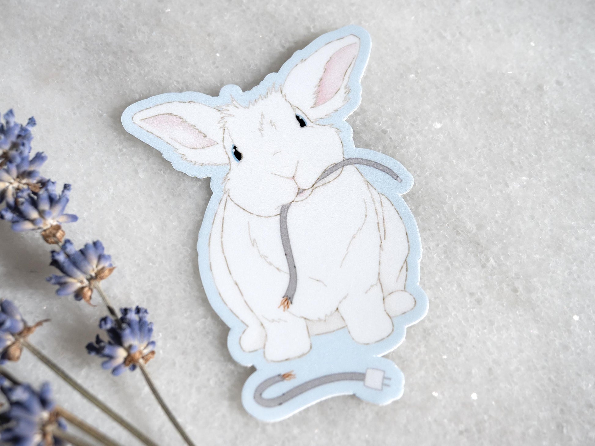 Cute Bunny Sticker | Gift for Bunny Lovers | Funny Bunny Art | Spicy Hay Bunny
