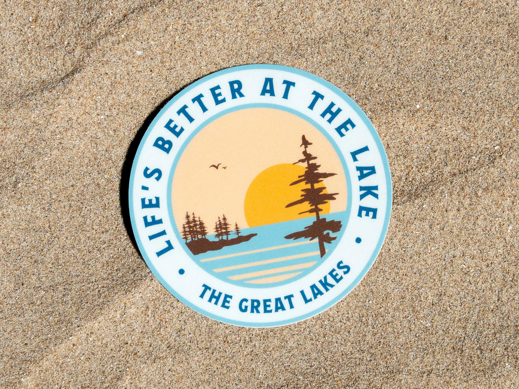 Great Lakes Sticker | Beach Sticker | Gift for Beach Lovers
