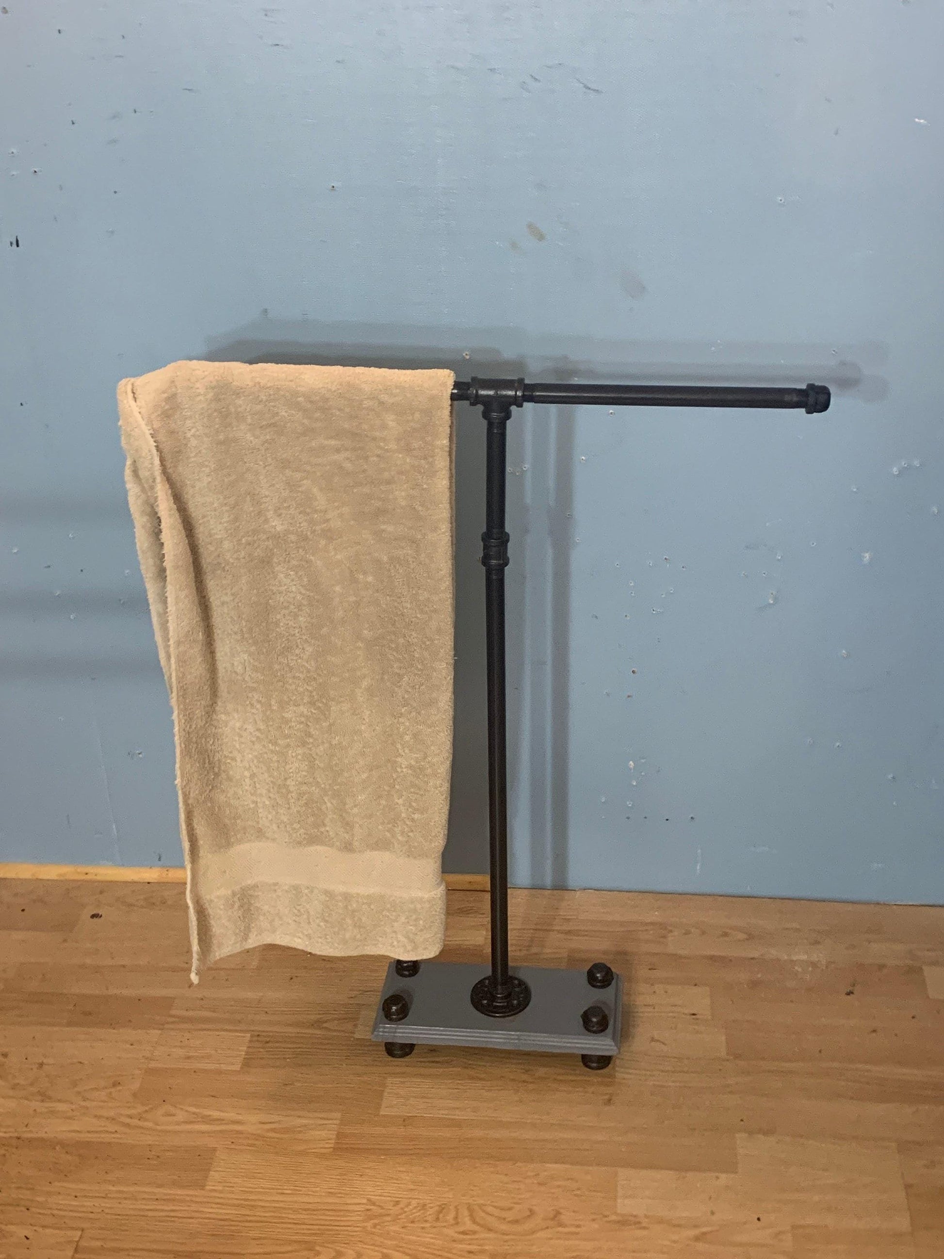 Porte-serviettes de bain - porte-serviettes de style industriel - porte-serviettes autoportant
