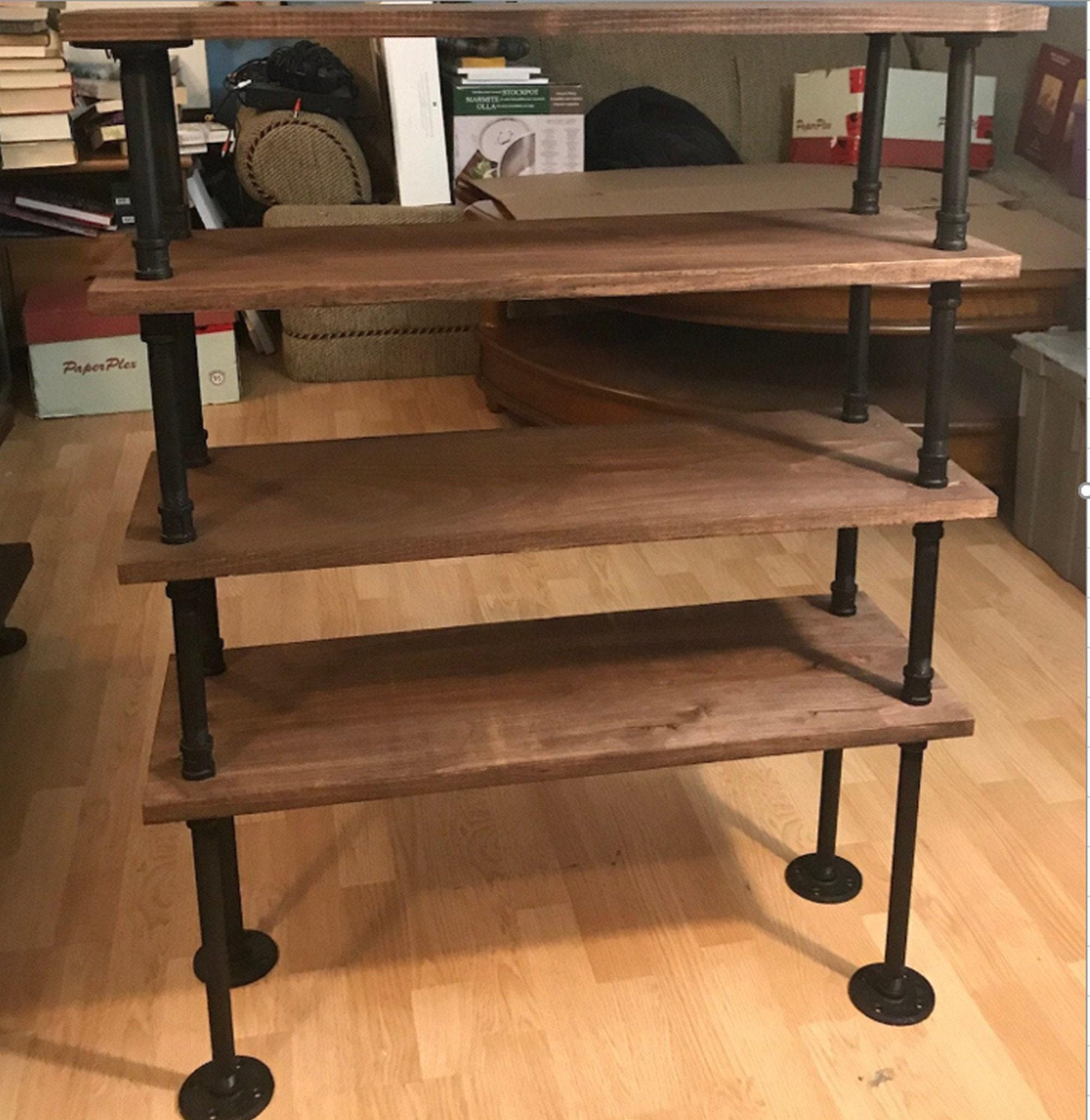 Étagère à chaussures à dessus plat - Étagère à chaussures - Étagère à chaussures sans poignées