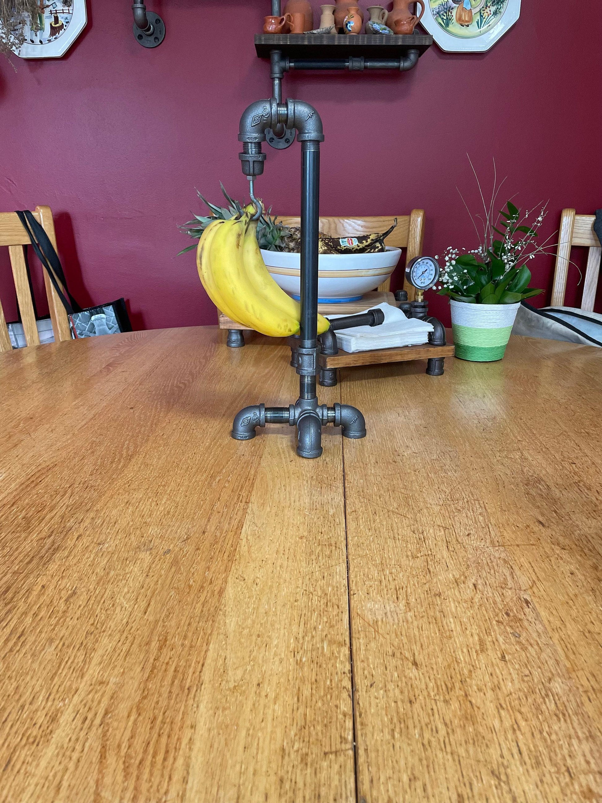 NOUVEAU Support banane de style industriel - Support banane - Support banane - Version 3 - TOUS Support banane pour tuyaux