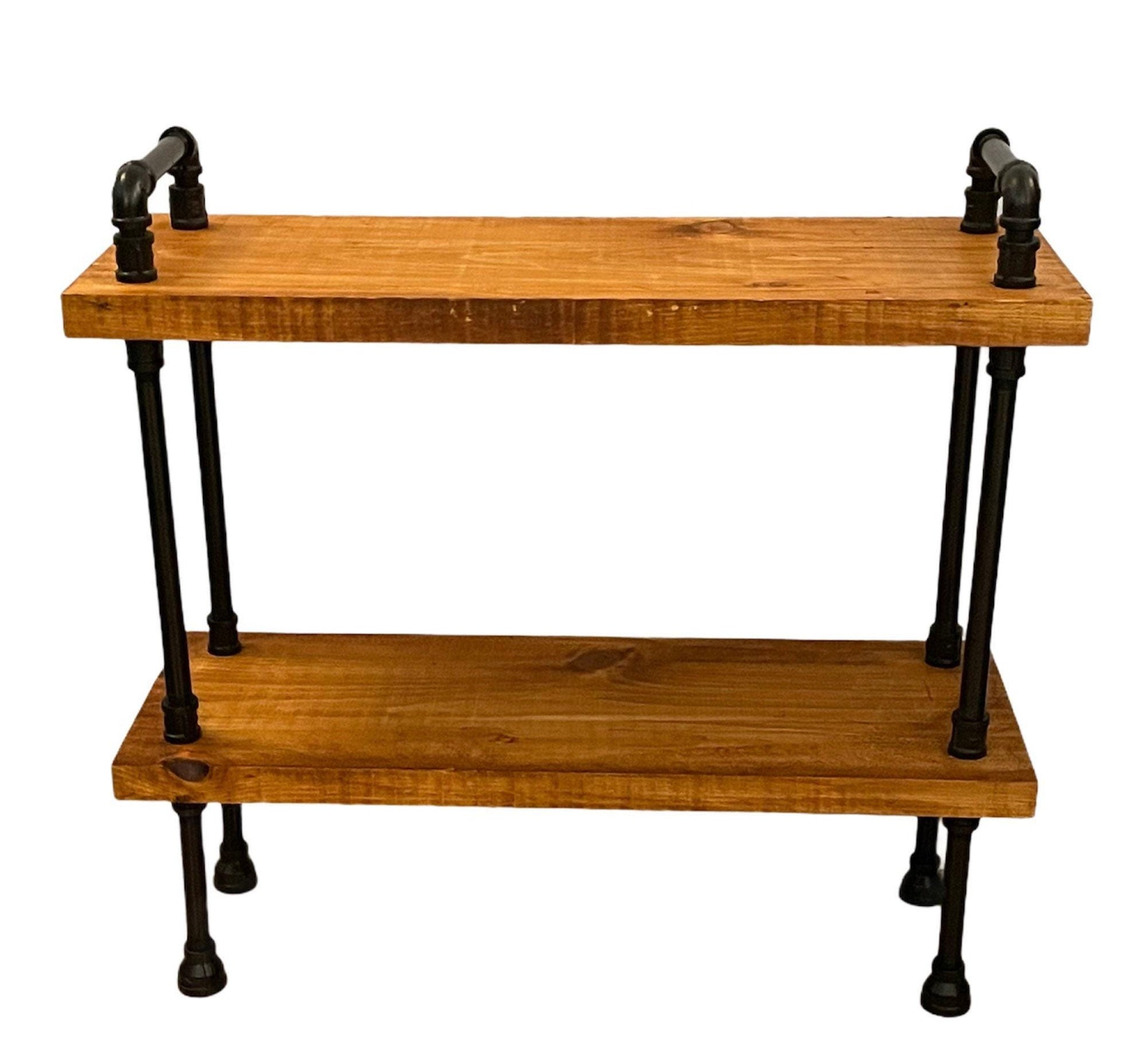 Table d'appoint de style industriel avec poignées - table d'appoint - table d'appoint rustique