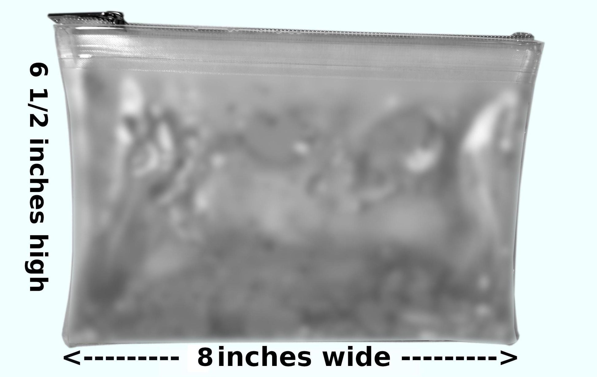 SALE! Liquid Glitter Cosmetic Pouch. Makeup Case Bag with Neon Pink Butterflies & Fairies + Iridescent Flower Shimmer Float in Printed Vinyl