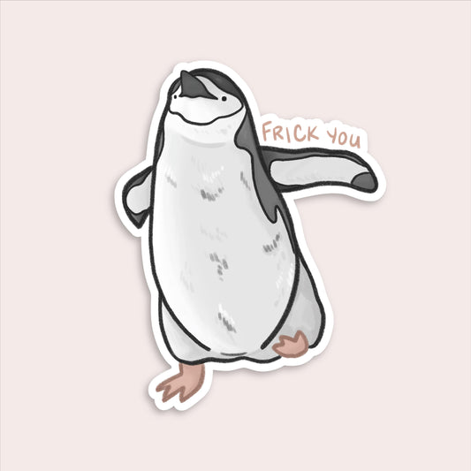 Angry Penguin Sticker | Funny Animal Sticker | Gift for Animal Lovers