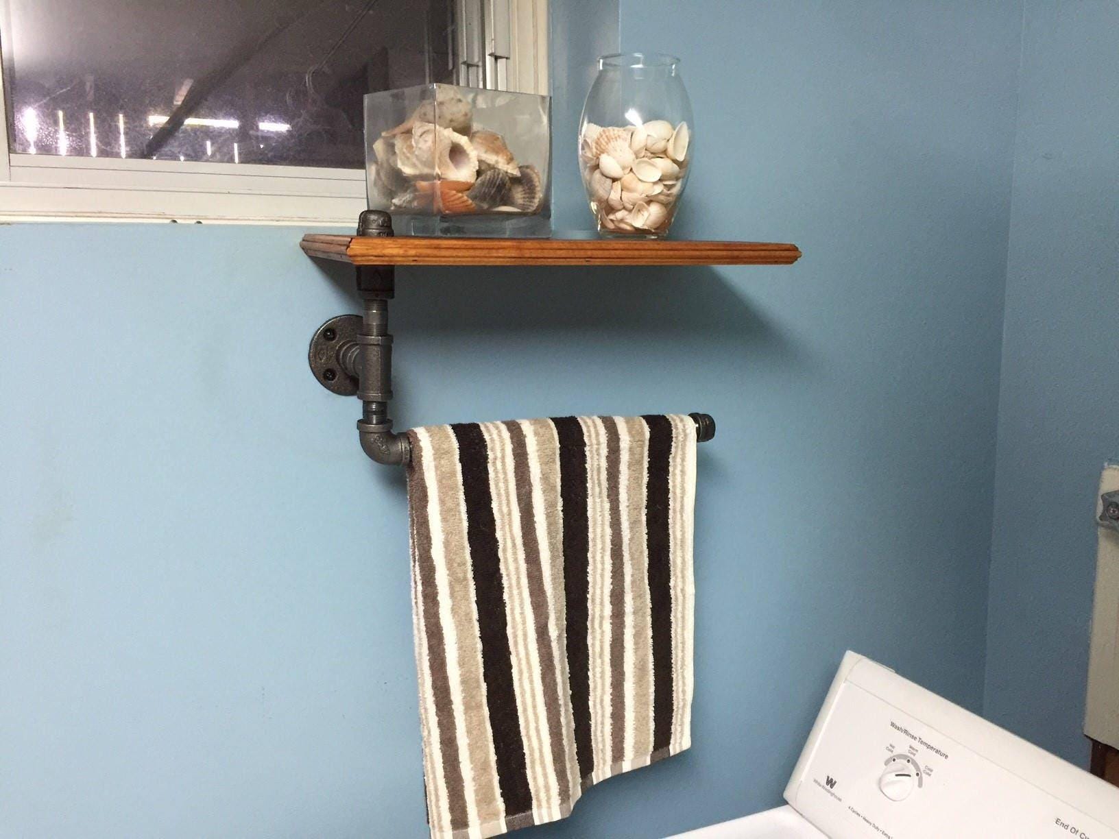 Porte-serviettes au design industriel