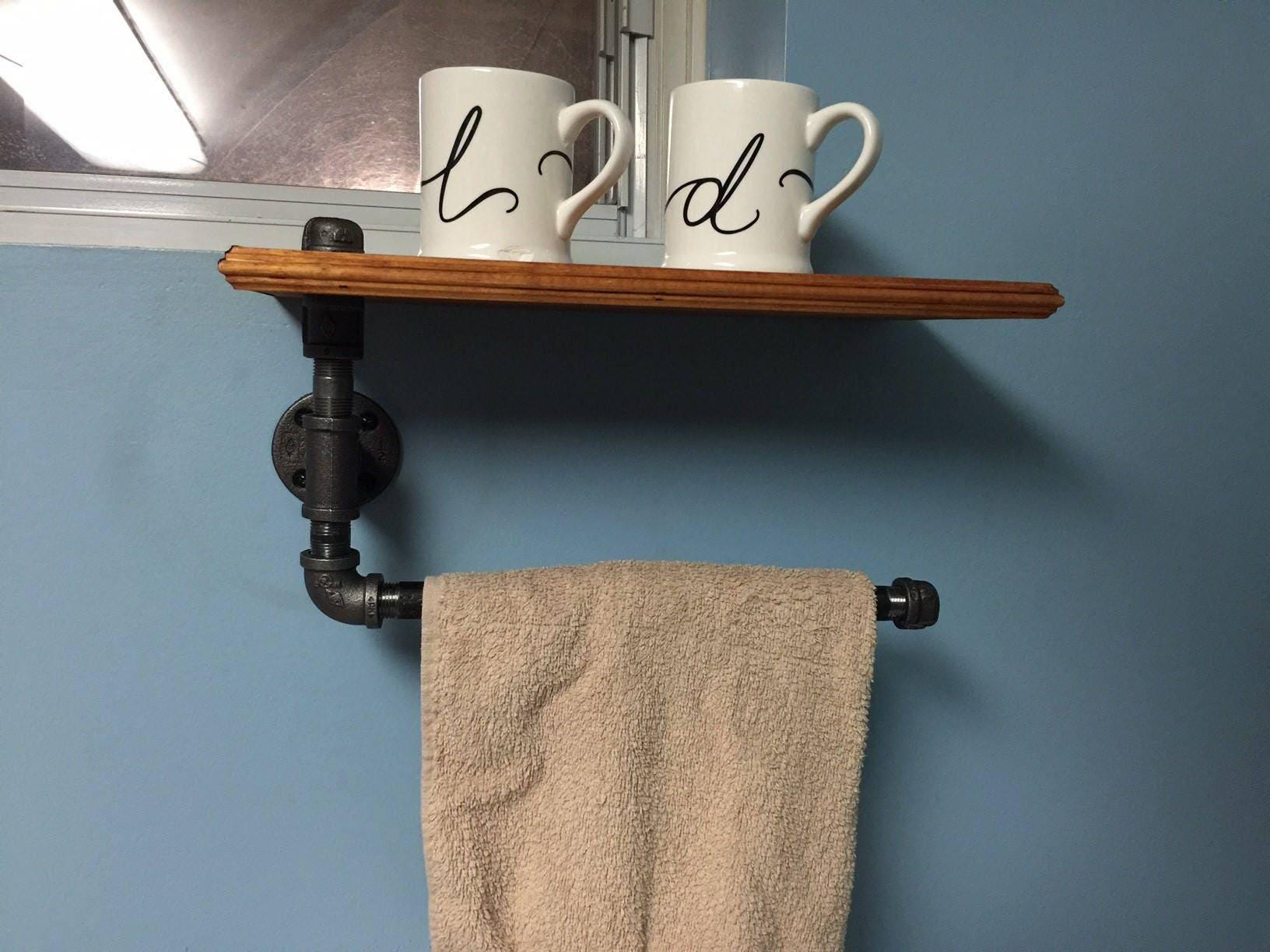 Porte-serviettes au design industriel