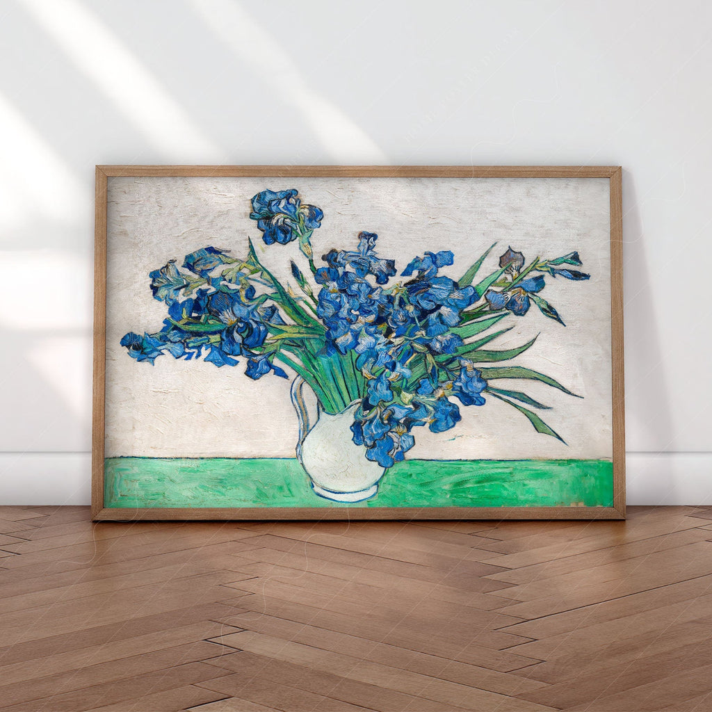 Vincent van Gogh Irises Art Print – Famous Painting Floral Wall Decor