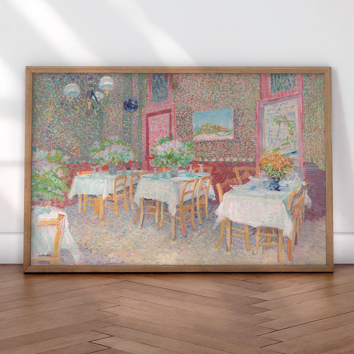 Van Gogh Interior of a Restaurant Print – Vintage Café Wall Art Poster
