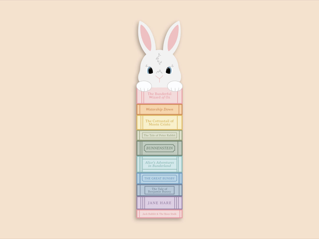 Cutout Bunny Bookmark | Cute Rabbit Bookmark | Bookclub Gift | Animal Bookmark