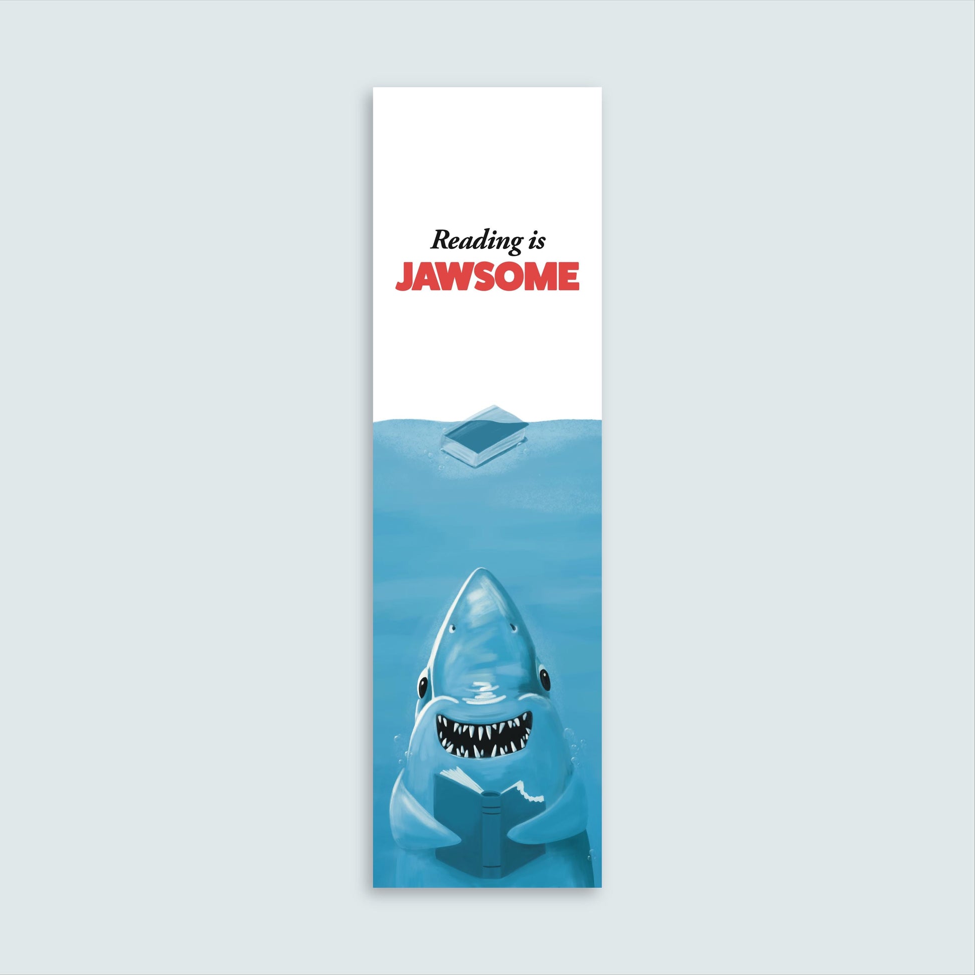 Shark Bookmark | Ocean Marinelife Bookmark | Bookclub Gift | Great White Shark Bookmark