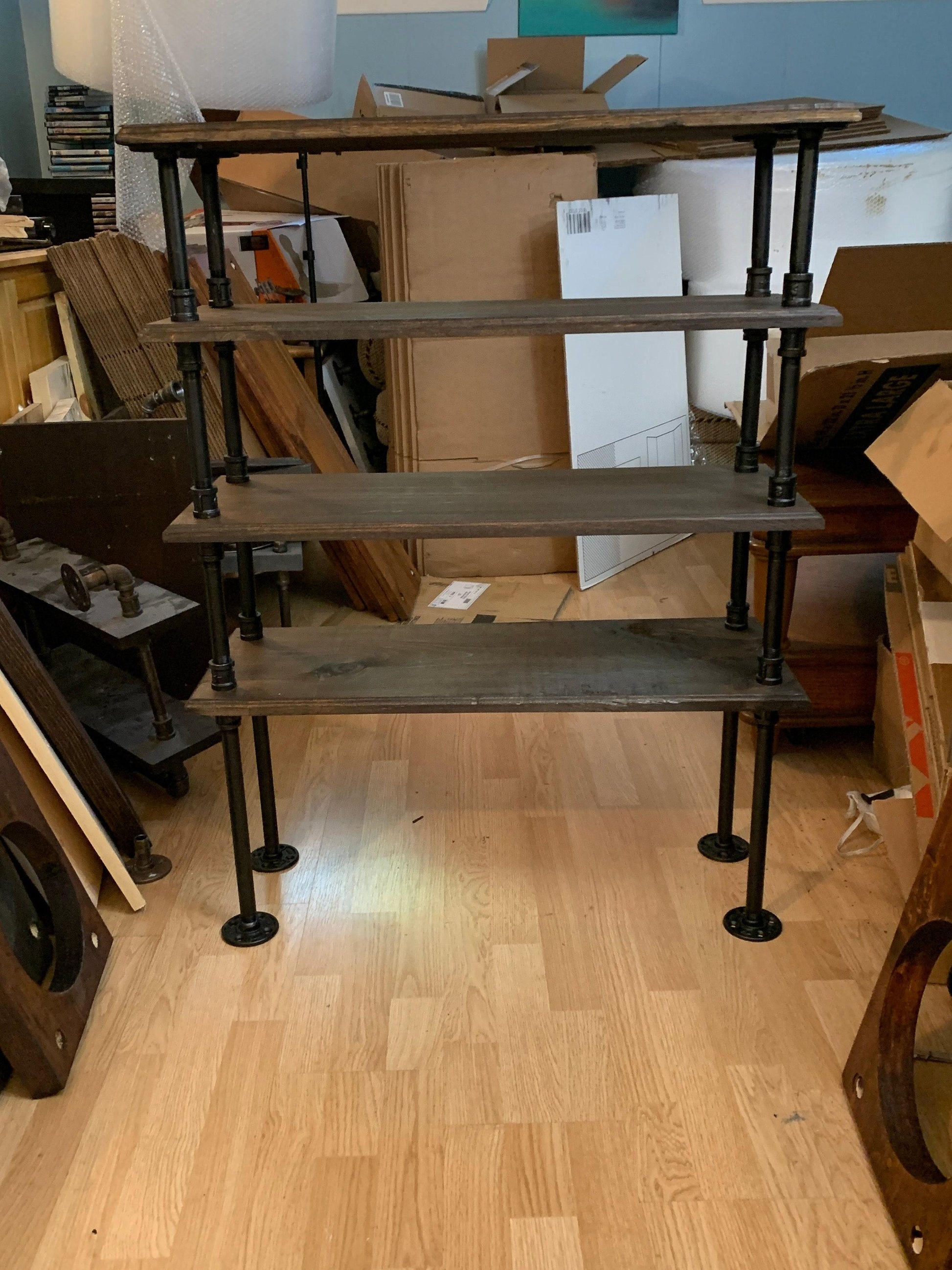 Étagère à chaussures à dessus plat - Étagère à chaussures - Étagère à chaussures sans poignées