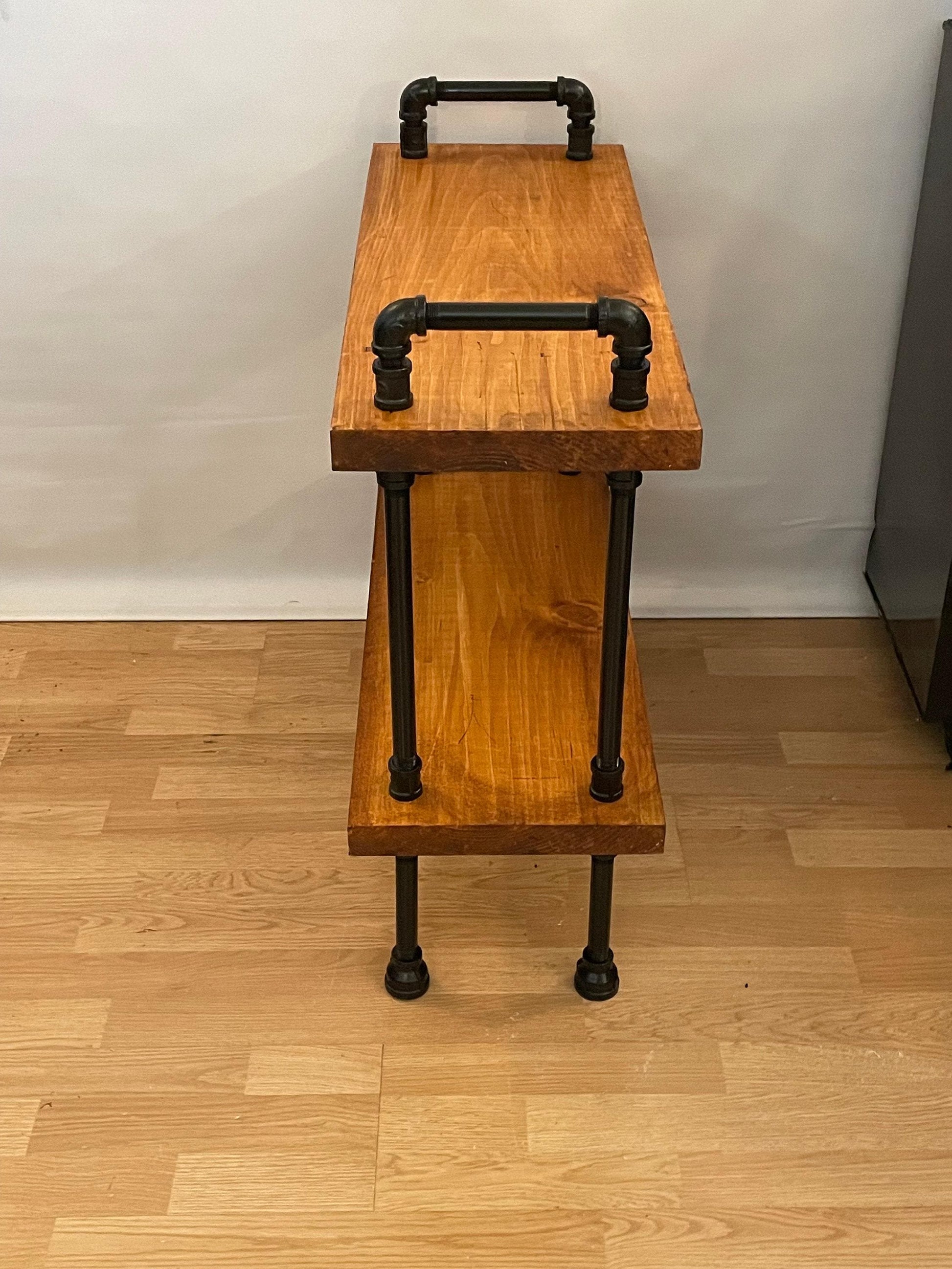 Table d'appoint de style industriel avec poignées - table d'appoint - table d'appoint rustique