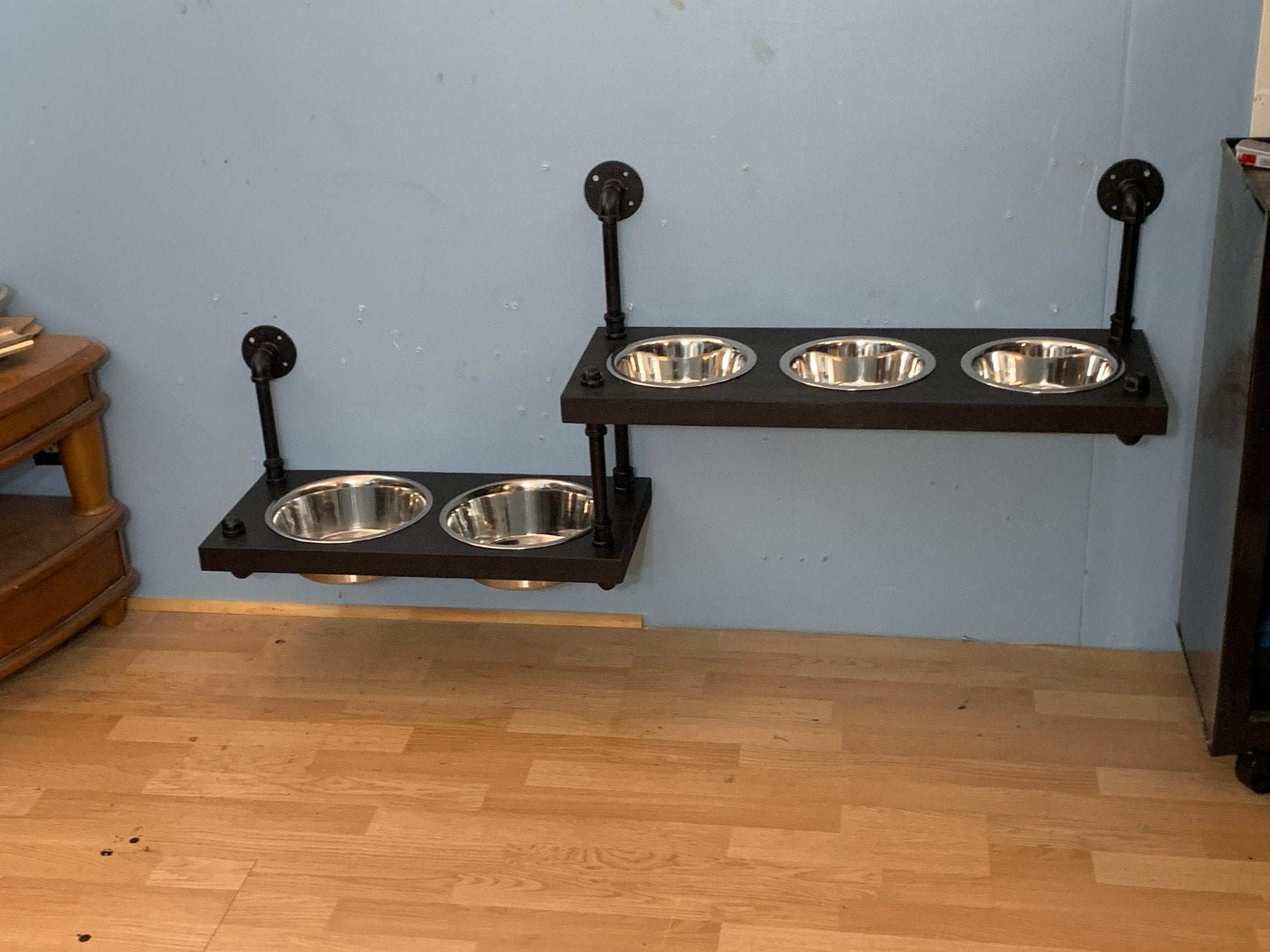 Gamelle flottante à deux niveaux pour chien - Mangeoire de style ferme - Mangeoire double - NOUVELLE CONCEPTION