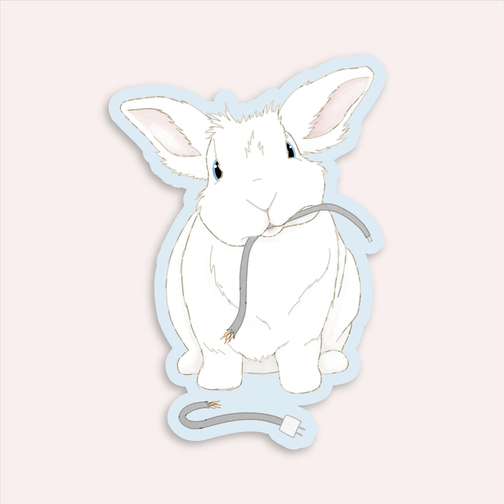 Cute Bunny Sticker | Gift for Bunny Lovers | Funny Bunny Art | Spicy Hay Bunny