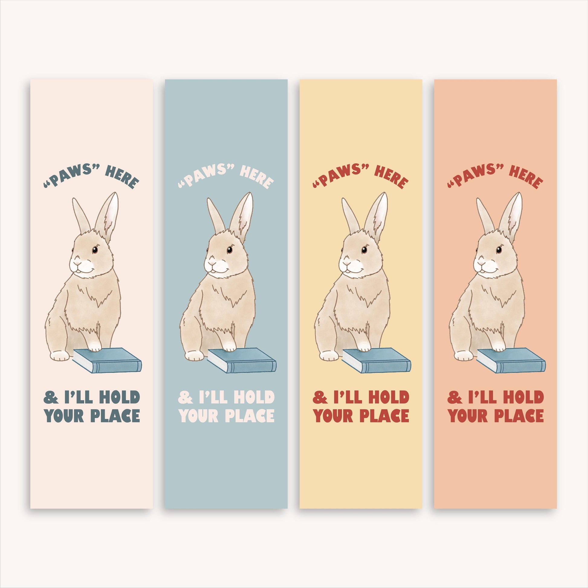 Cute Bunny Bookmark | Funny Animal Bookmark | Bookclub Gift | Rabbit Bookmark