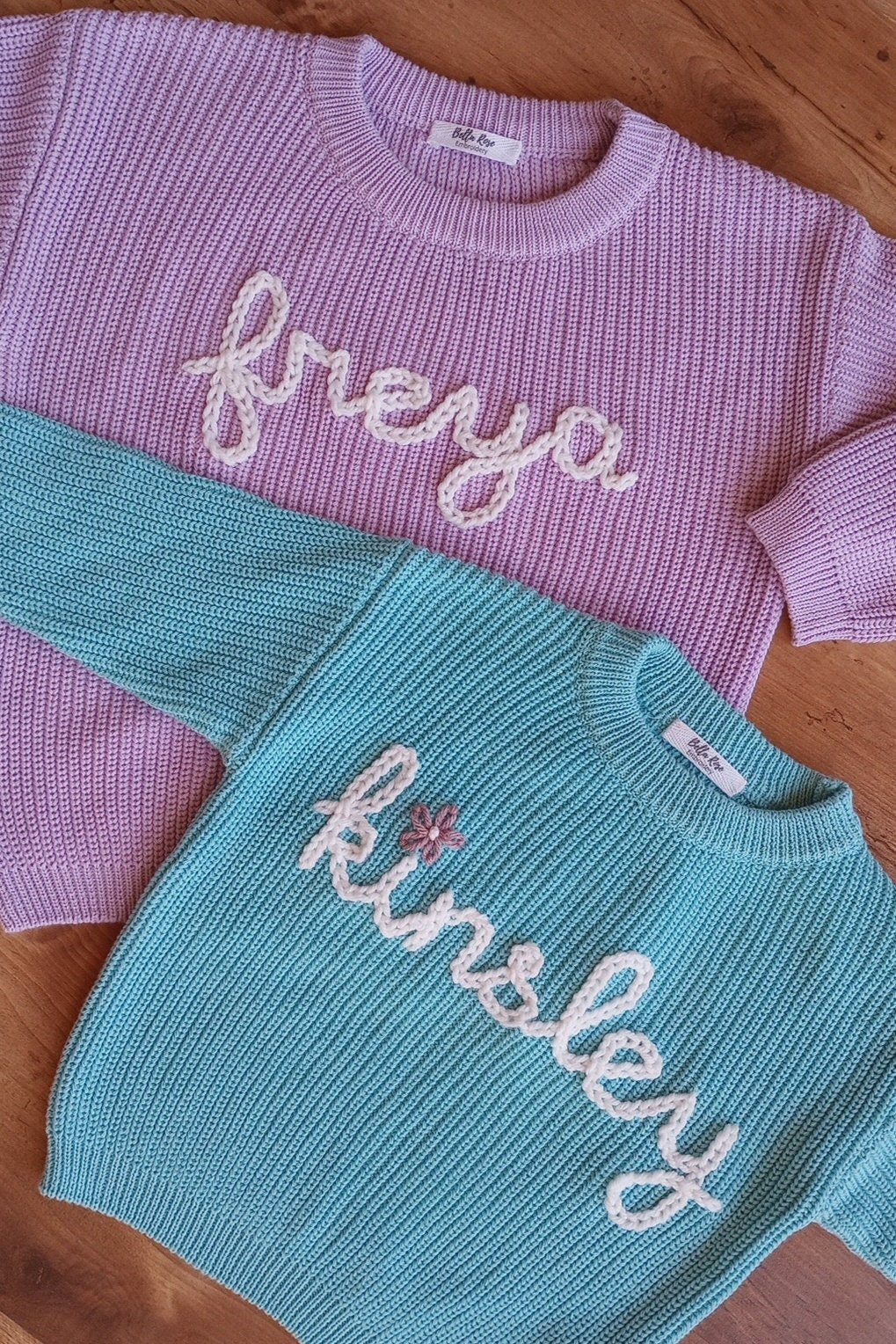 Big Kid | Personalized Name Sweater | Hand Embroidered | Custom