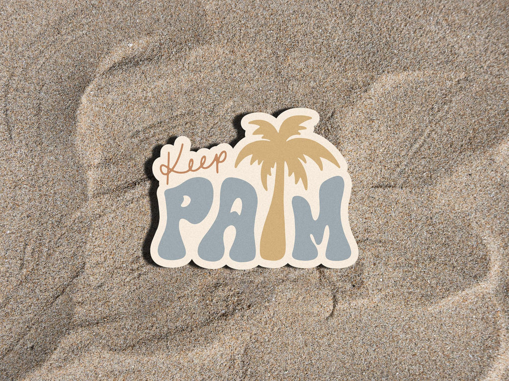 Palm Tree Sticker | Beach Vinyl Decal | Tropical Sticker