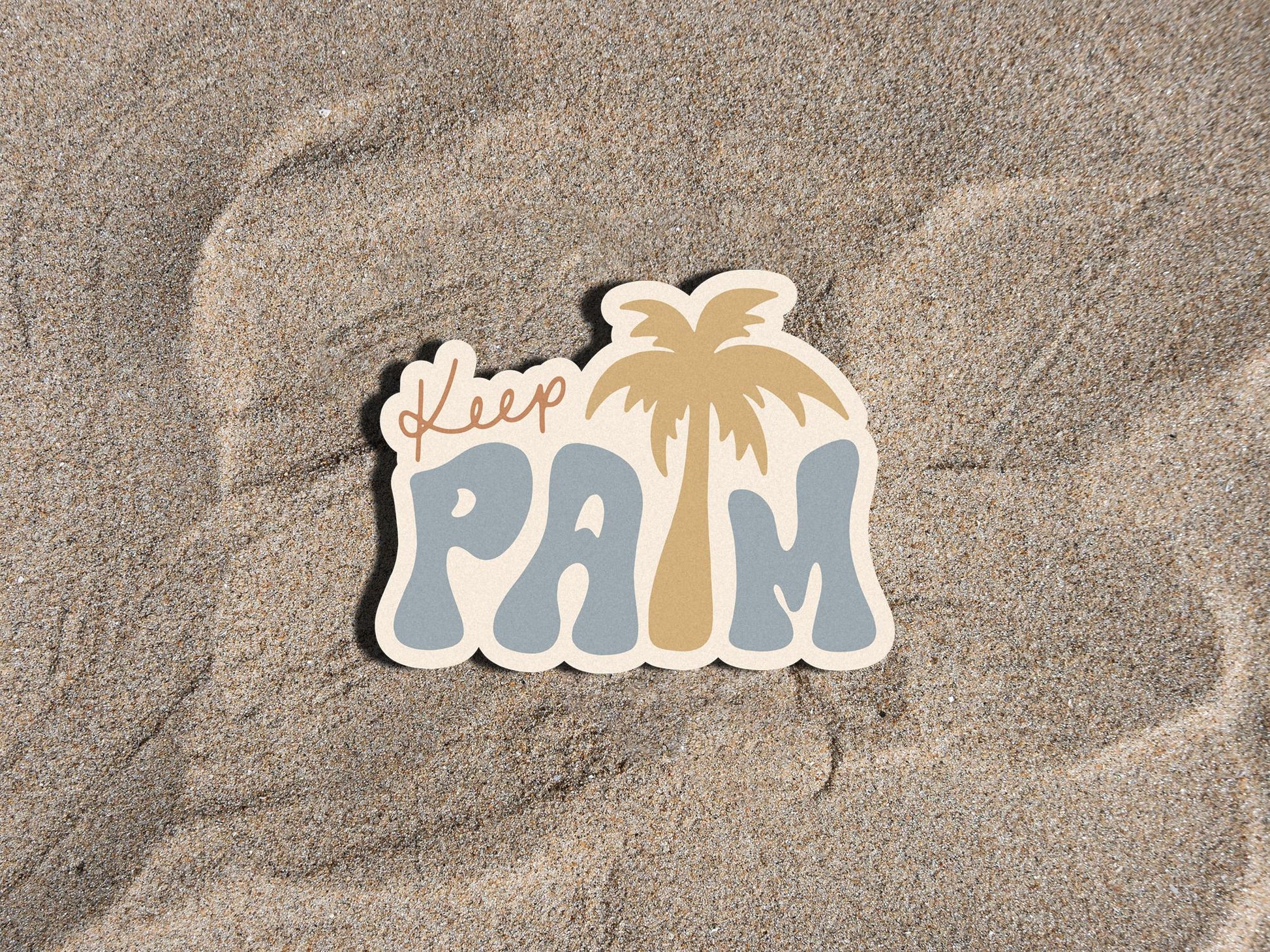 Autocollant Palmier | Autocollant Plage | Cadeau pour les amoureux de la plage