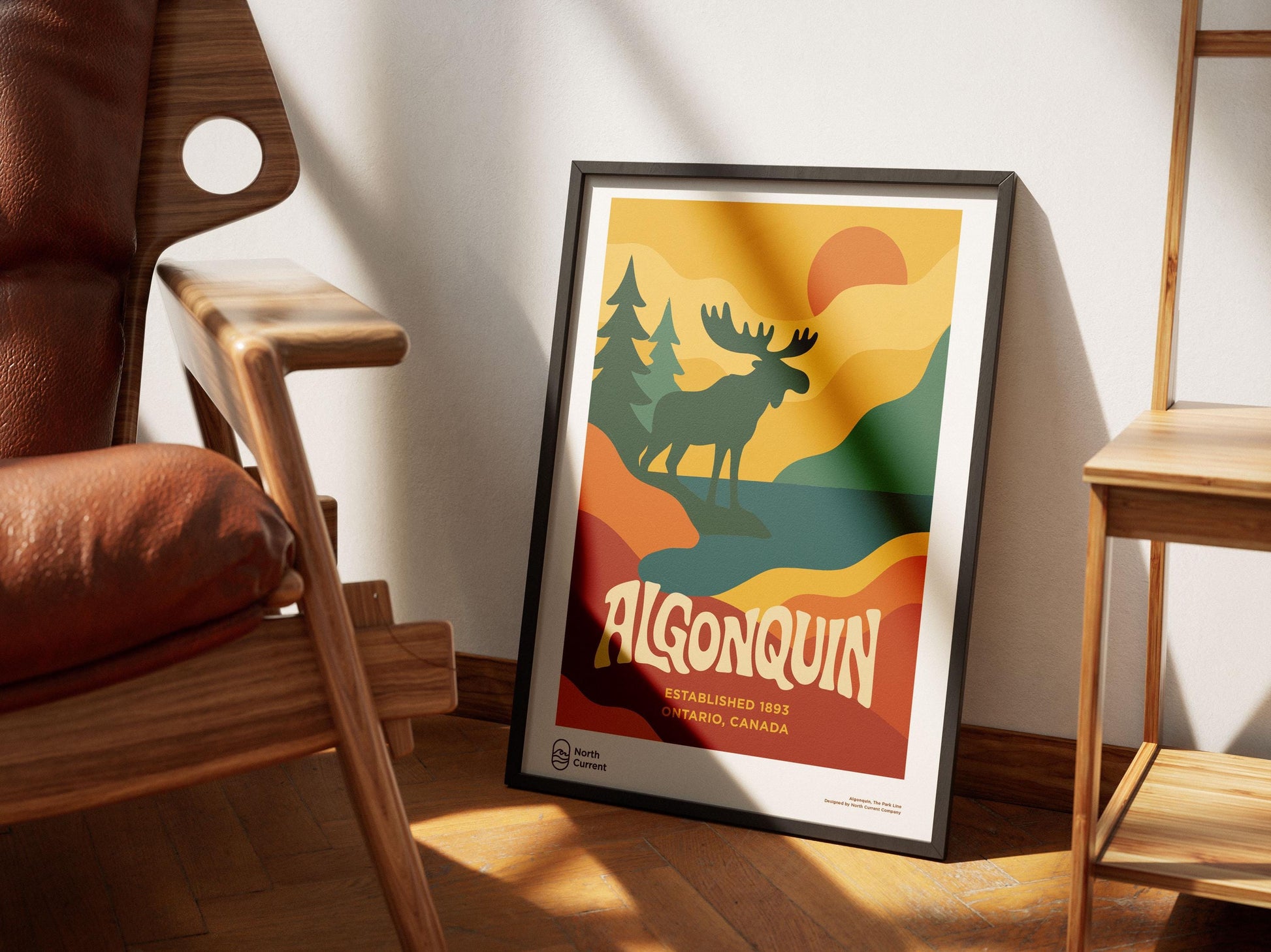 Algonquin Park Poster: Retro 1960s Travel Print, Mid-Century Modern Wall Art