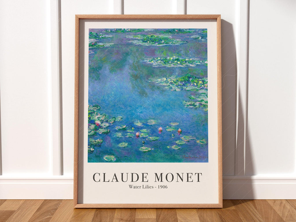 Claude Monet Water Lilies 1906 Art Print – Classic Wall Decor Poster
