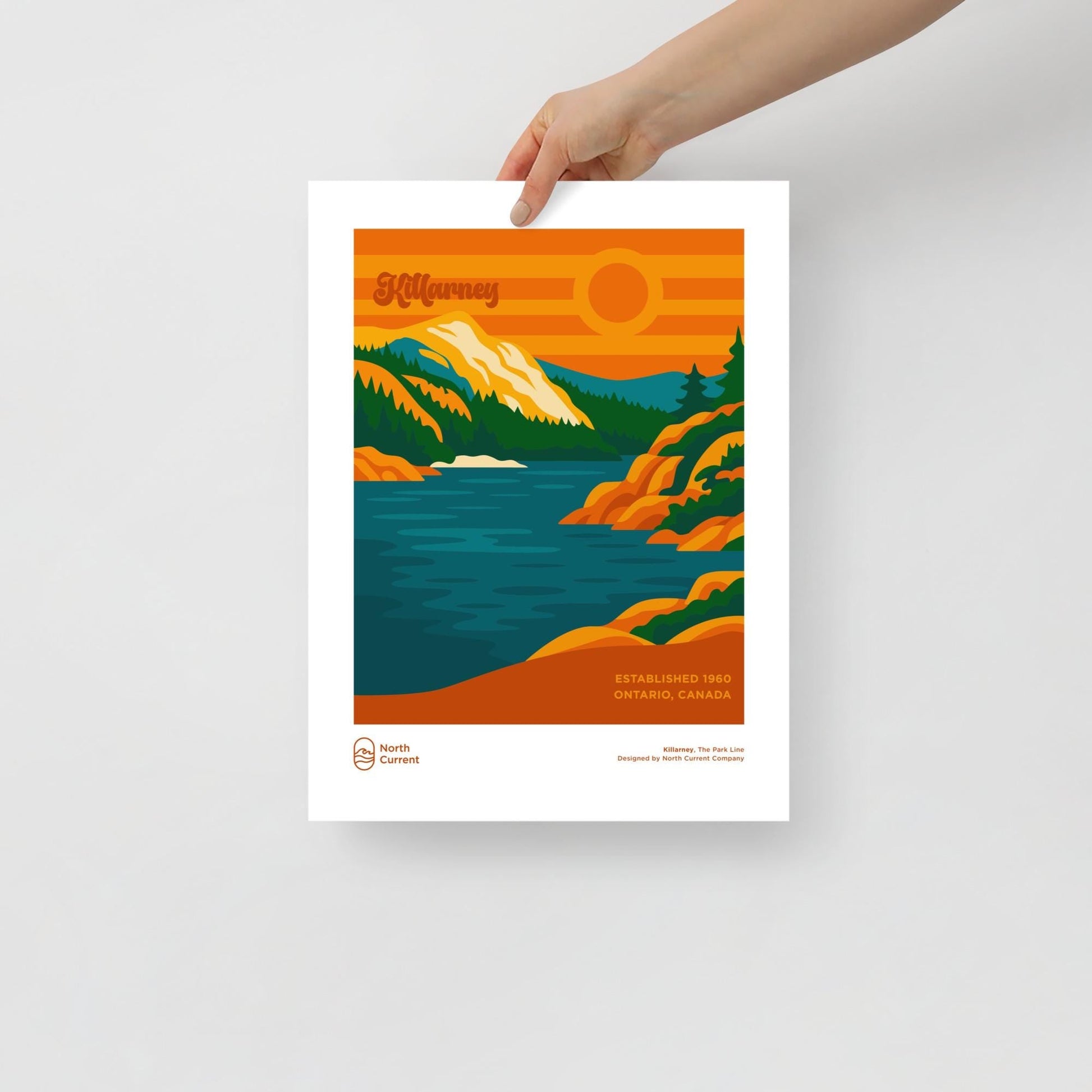 Killarney Retro Ontario Park Poster – Vintage-Style Travel Print, 1960s Midcentury Design | 12x16, 16x20, 18x24, 24x36 Wall Art