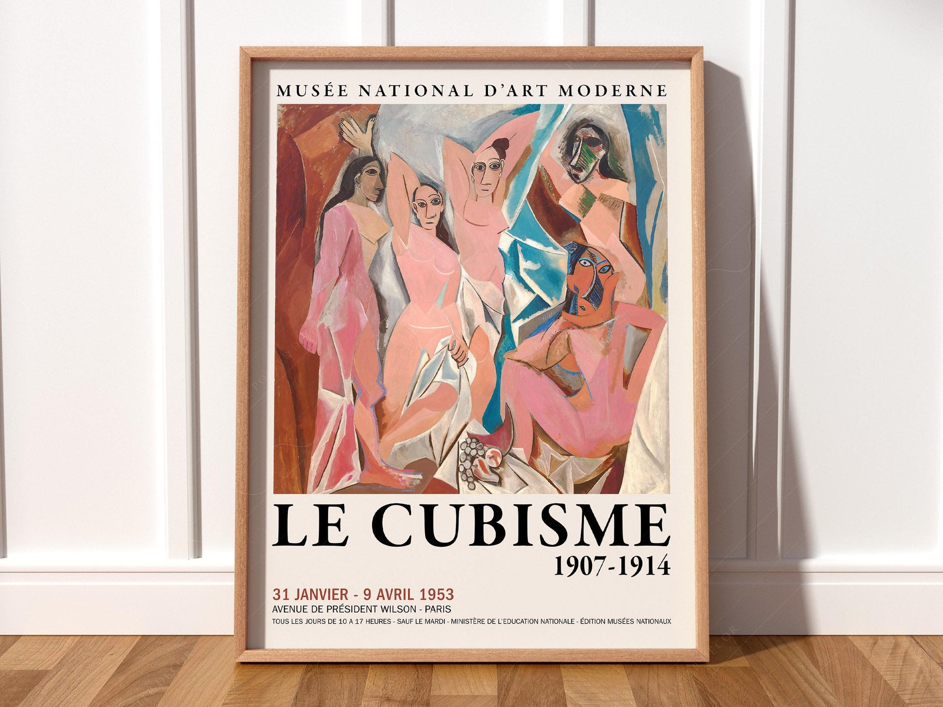 Picasso Les Demoiselles d'Avignon Print – Cubism Exhibition Poster