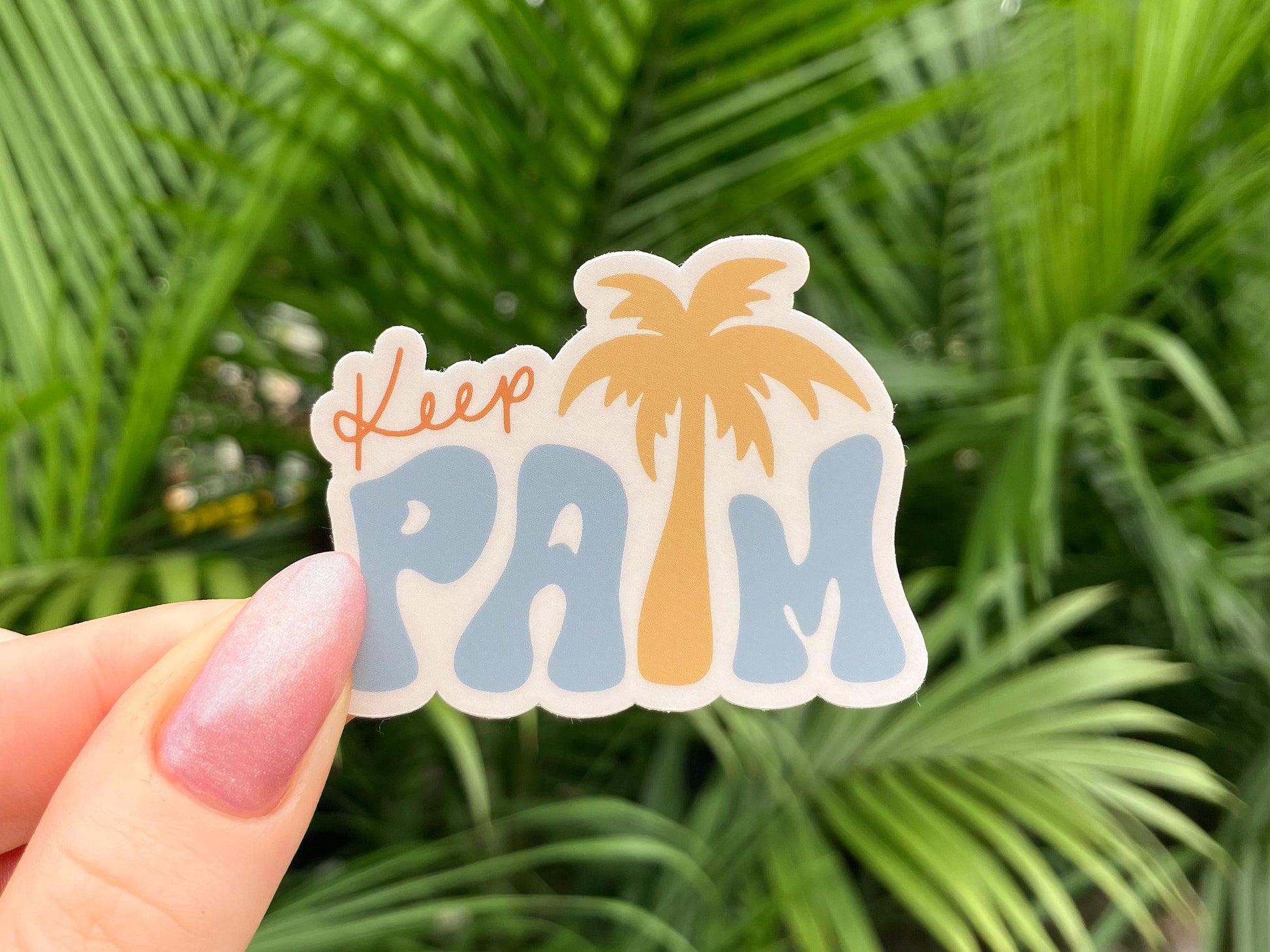 Autocollant Palmier | Autocollant Plage | Cadeau pour les amoureux de la plage