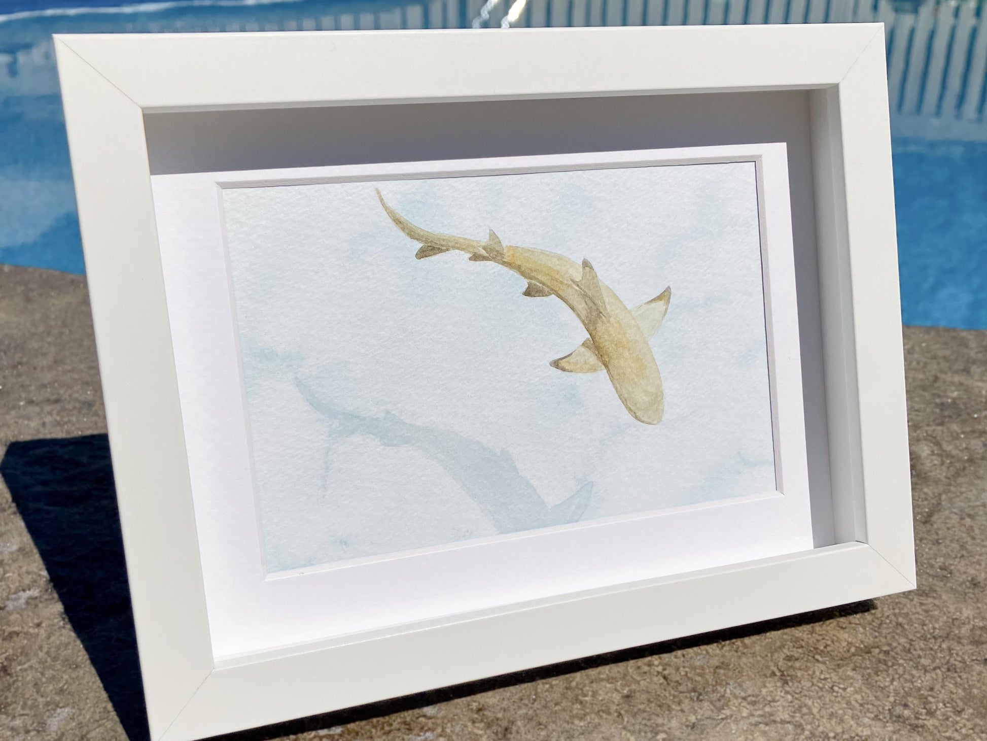 Shark Painting | Watercolour Art | Ocean Painting | One of a Kind