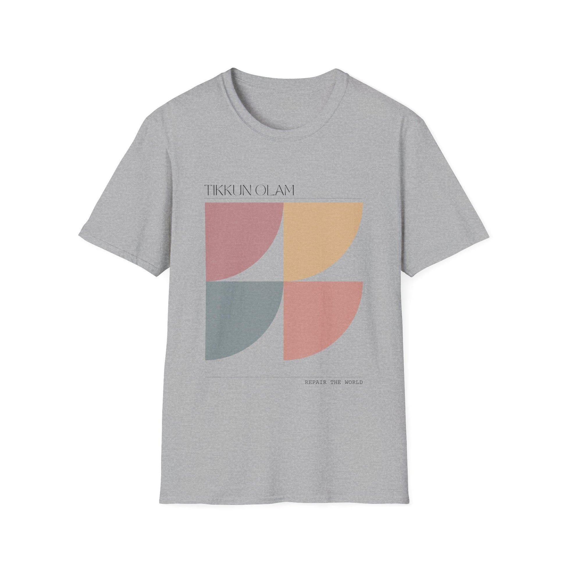 Tikkun Olam Graphic T-Shirt | Abstract Geometric Jewish Tee