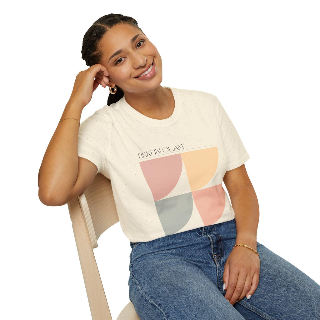 Tikkun Olam Graphic T-Shirt | Abstract Geometric Jewish Tee