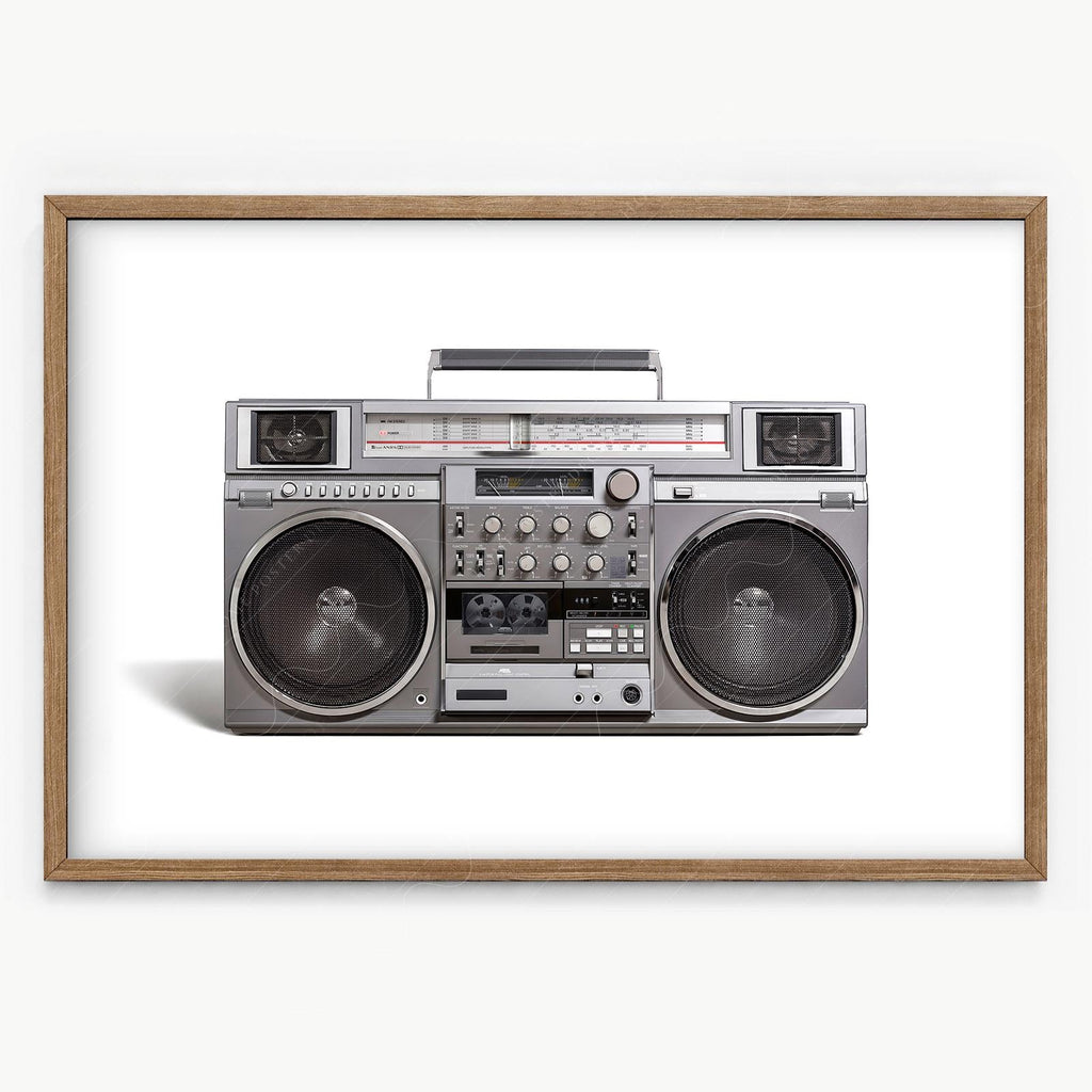RC M90 Boombox Art Print – 80s Hip Hop Retro Music Wall Decor
