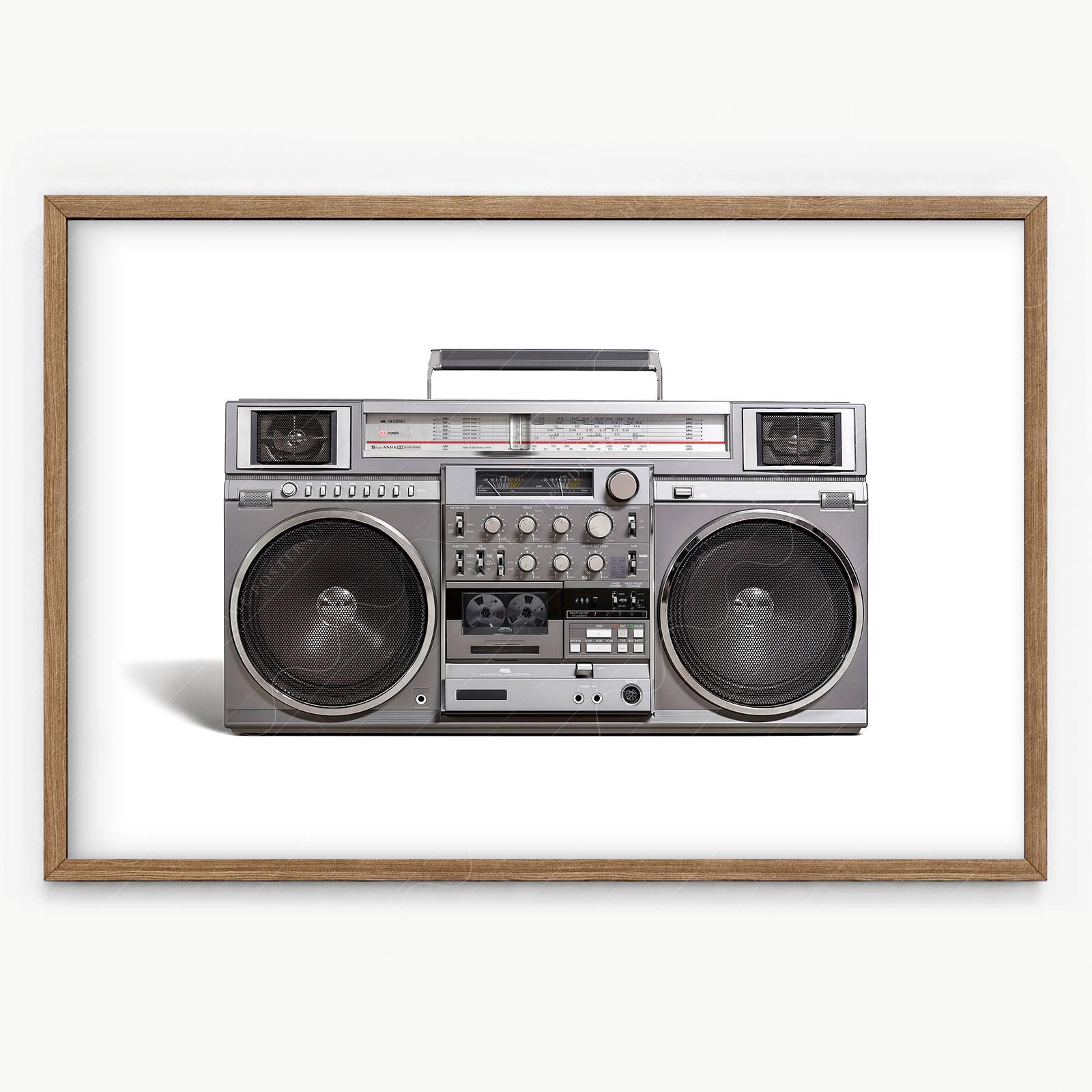 RC M90 Boombox Art Print – 80s Hip Hop Retro Music Wall Decor