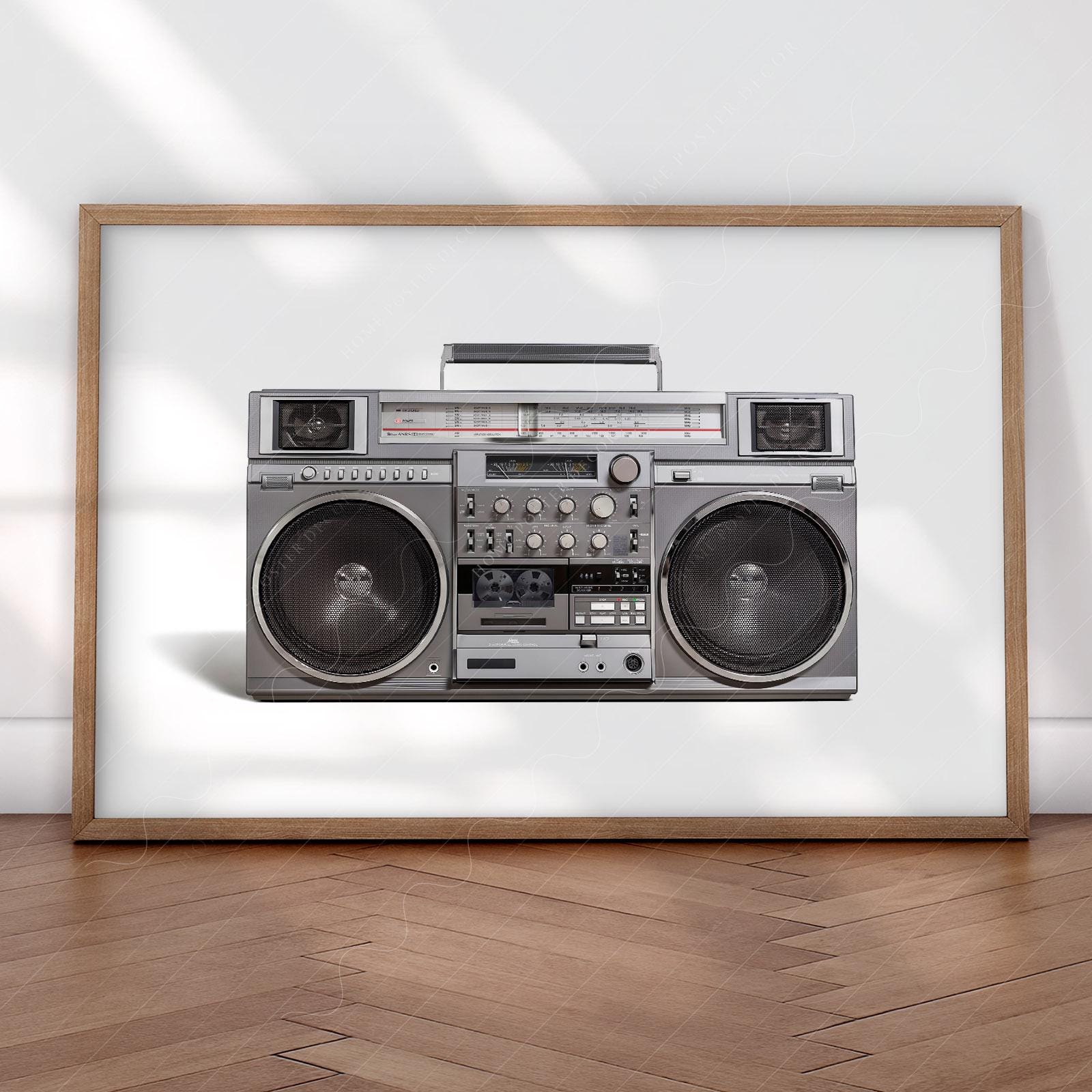 RC M90 Boombox Art Print – 80s Hip Hop Retro Music Wall Decor