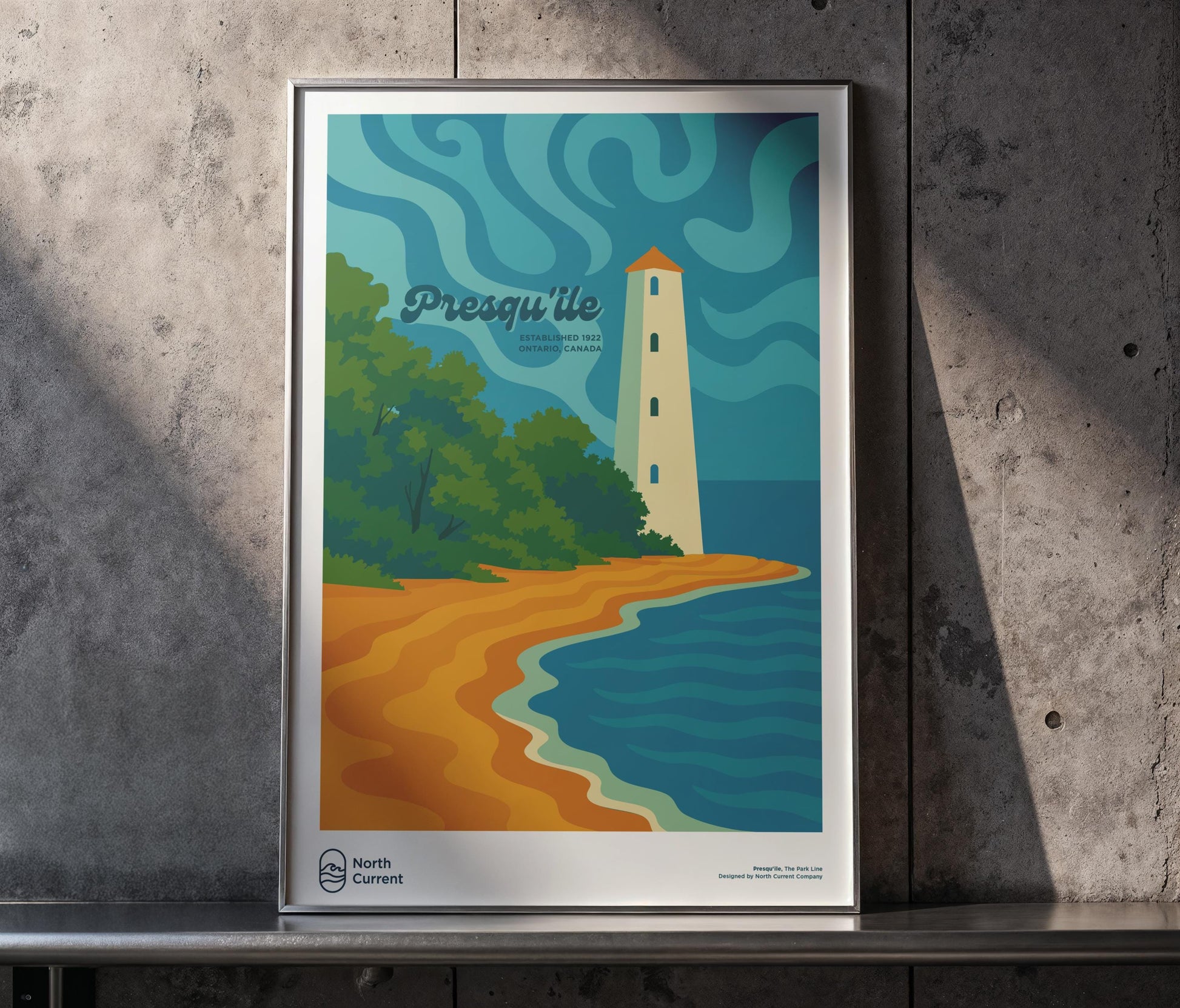 Presqu'ile Park Poster: Retro Mid-Century Travel Print