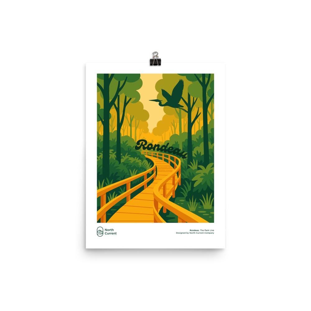 Rondeau Retro Ontario Park Poster – Vintage-Style Travel Print, 1960s Midcentury Design | 12x16, 16x20, 18x24, 24x36 Wall Art