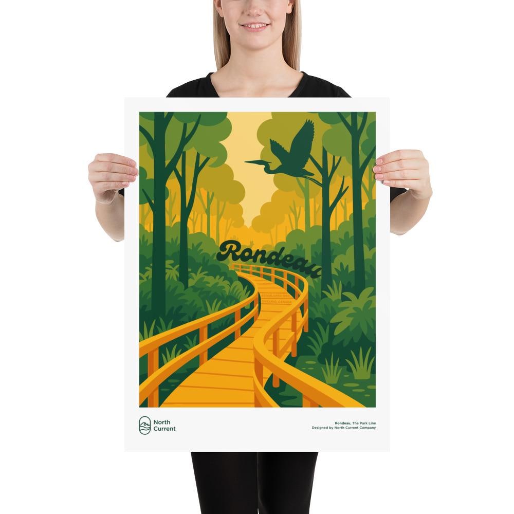 Rondeau Park Poster: Vintage-Style Ontario Travel Print